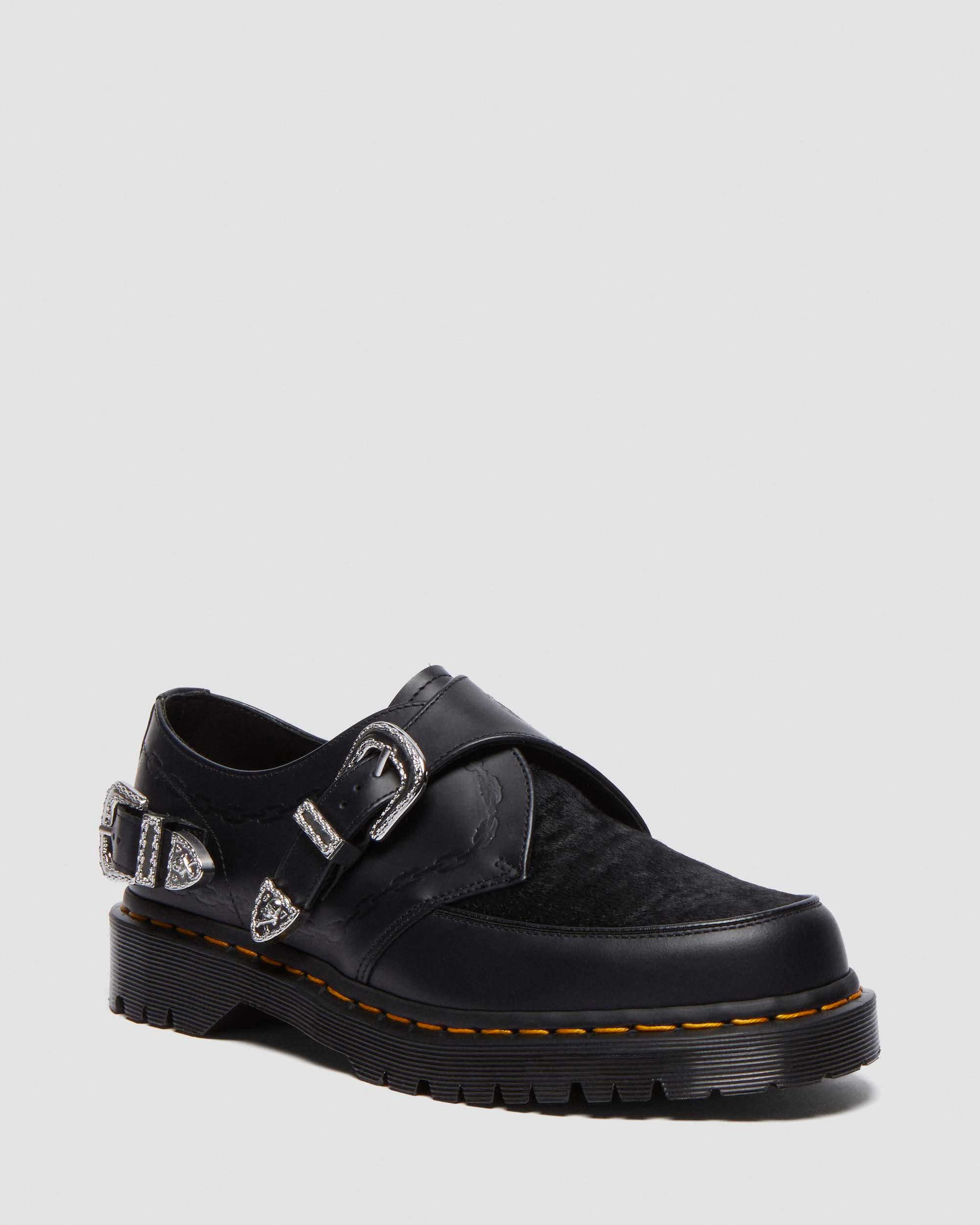 RAMSEY MONK THE GREAT FROG HAIR ON & SMOOTH LEATHER CREEPER SHOES