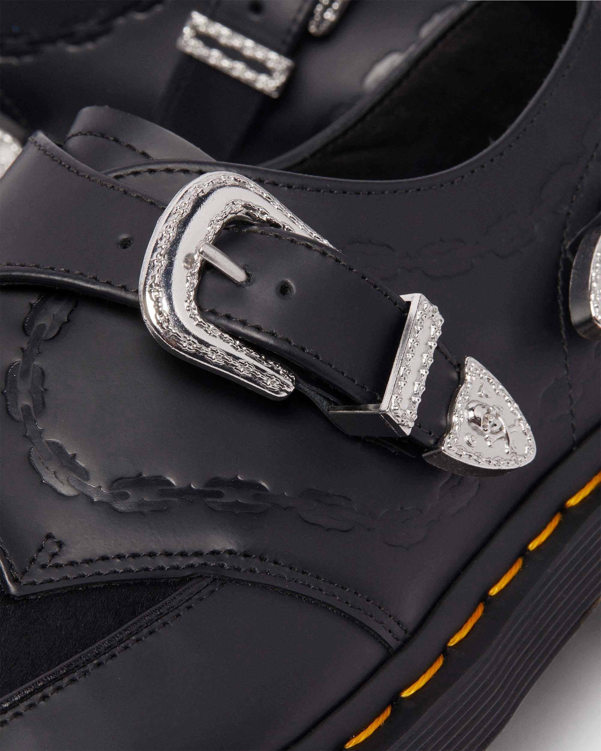 SCARPA CREEPER RAMSEY CON CINTURINO MONK THE GREAT FROG IN PELLE HAIR ON & SMOOTH