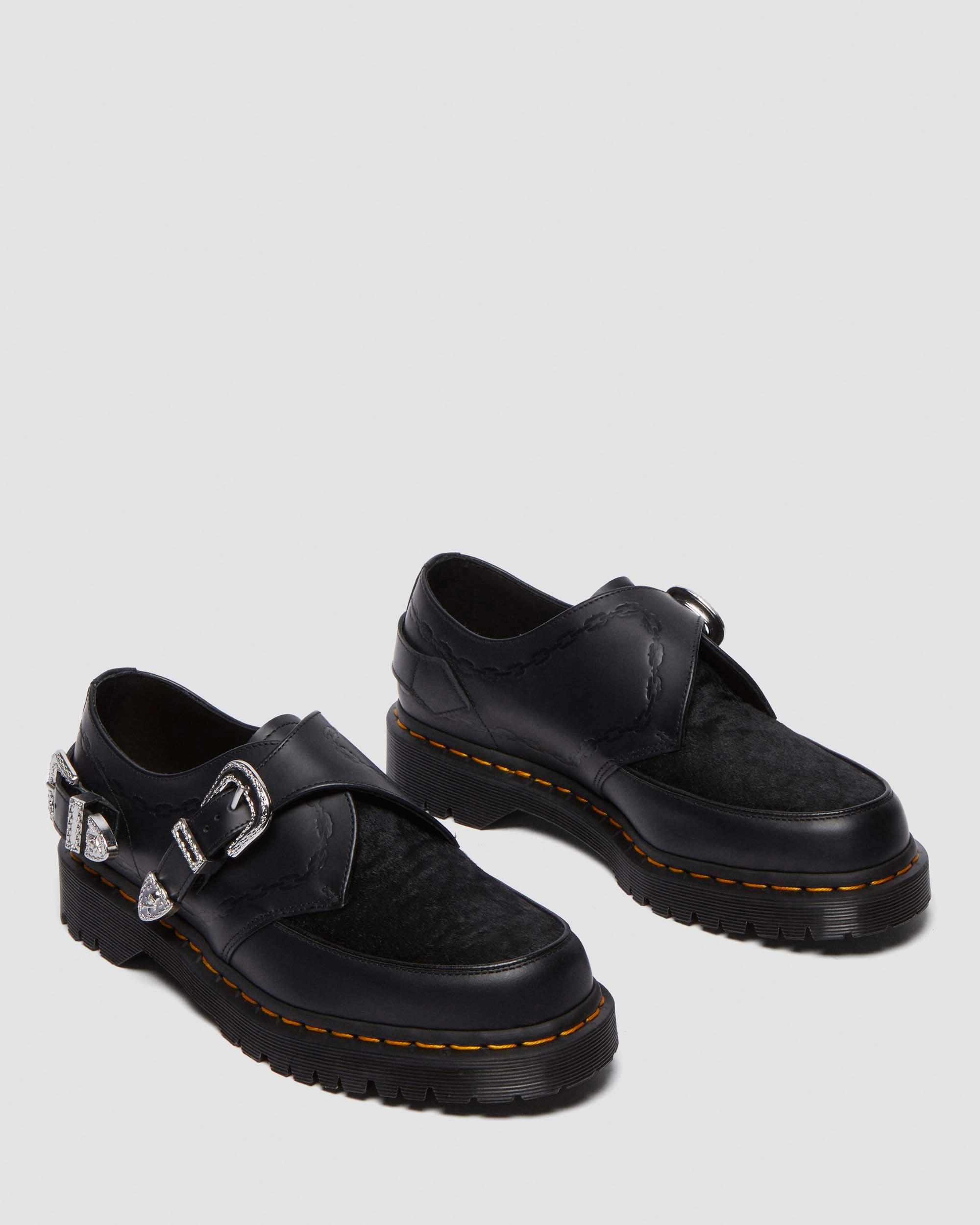 SCARPA CREEPER RAMSEY CON CINTURINO MONK THE GREAT FROG IN PELLE HAIR ON & SMOOTH