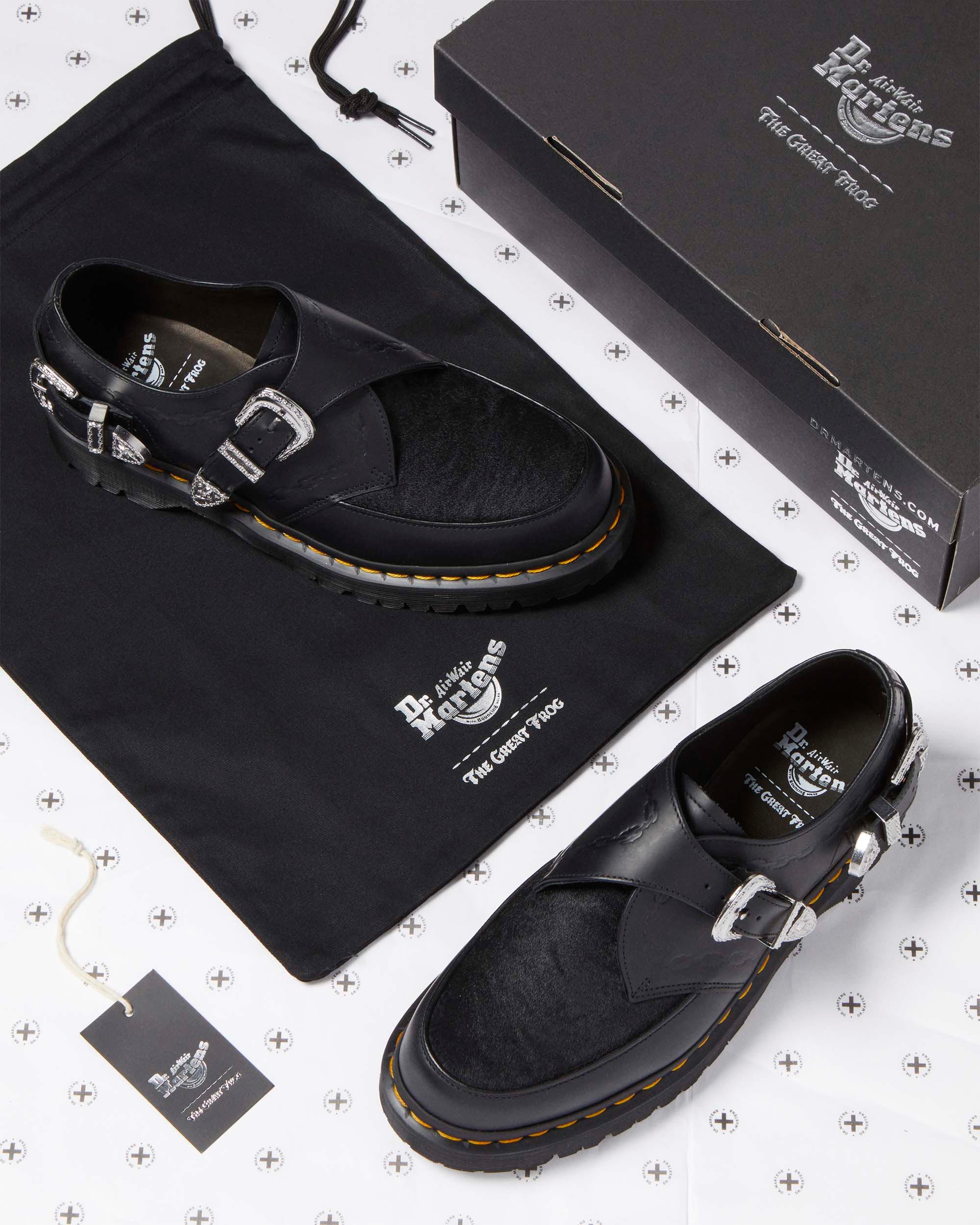 RAMSEY MONK THE GREAT FROG HAIR ON & SMOOTH LEATHER CREEPER SHOES