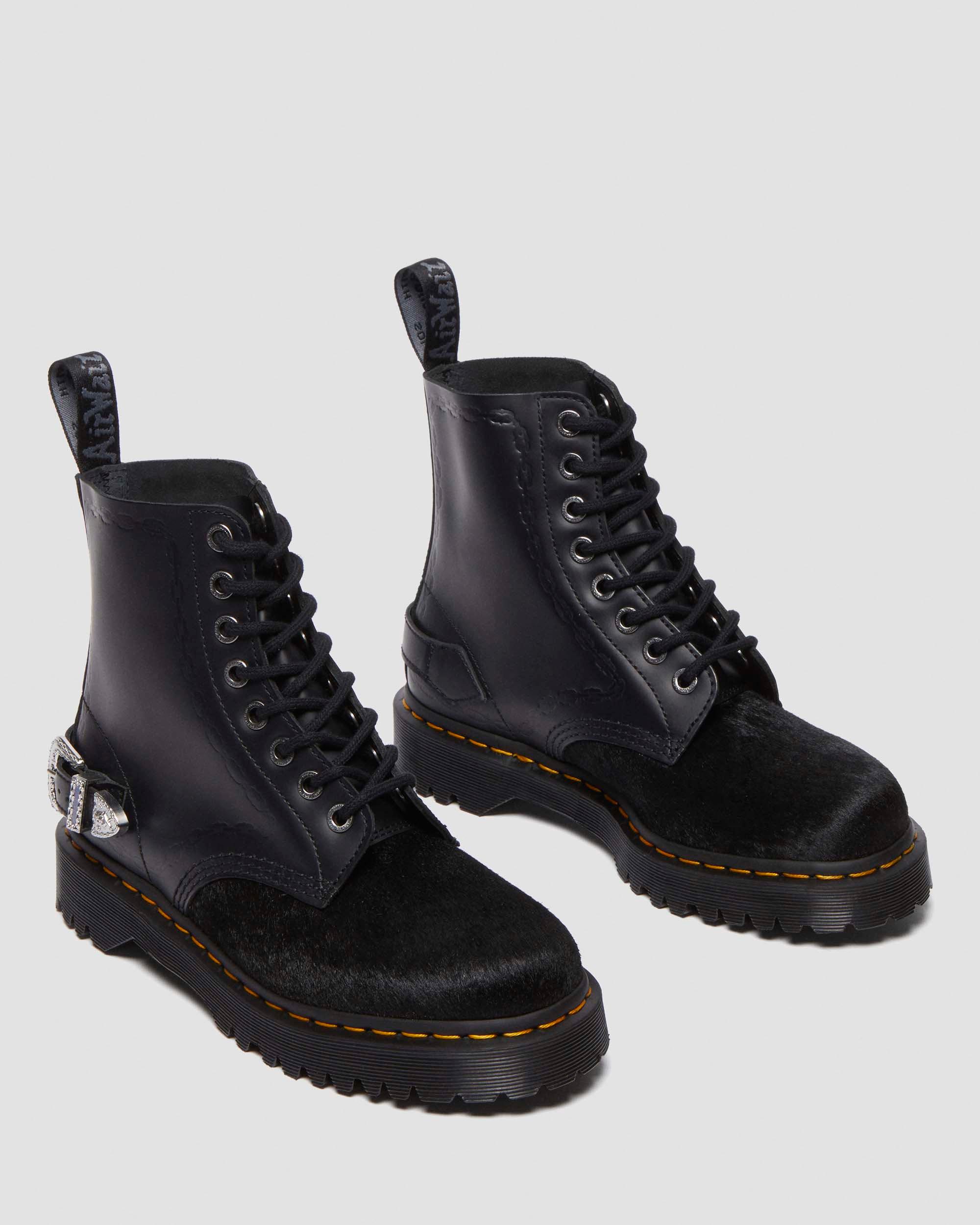 1460 BEX THE GREAT FROG HAIR ON SMOOTH LEATHER BOOTS