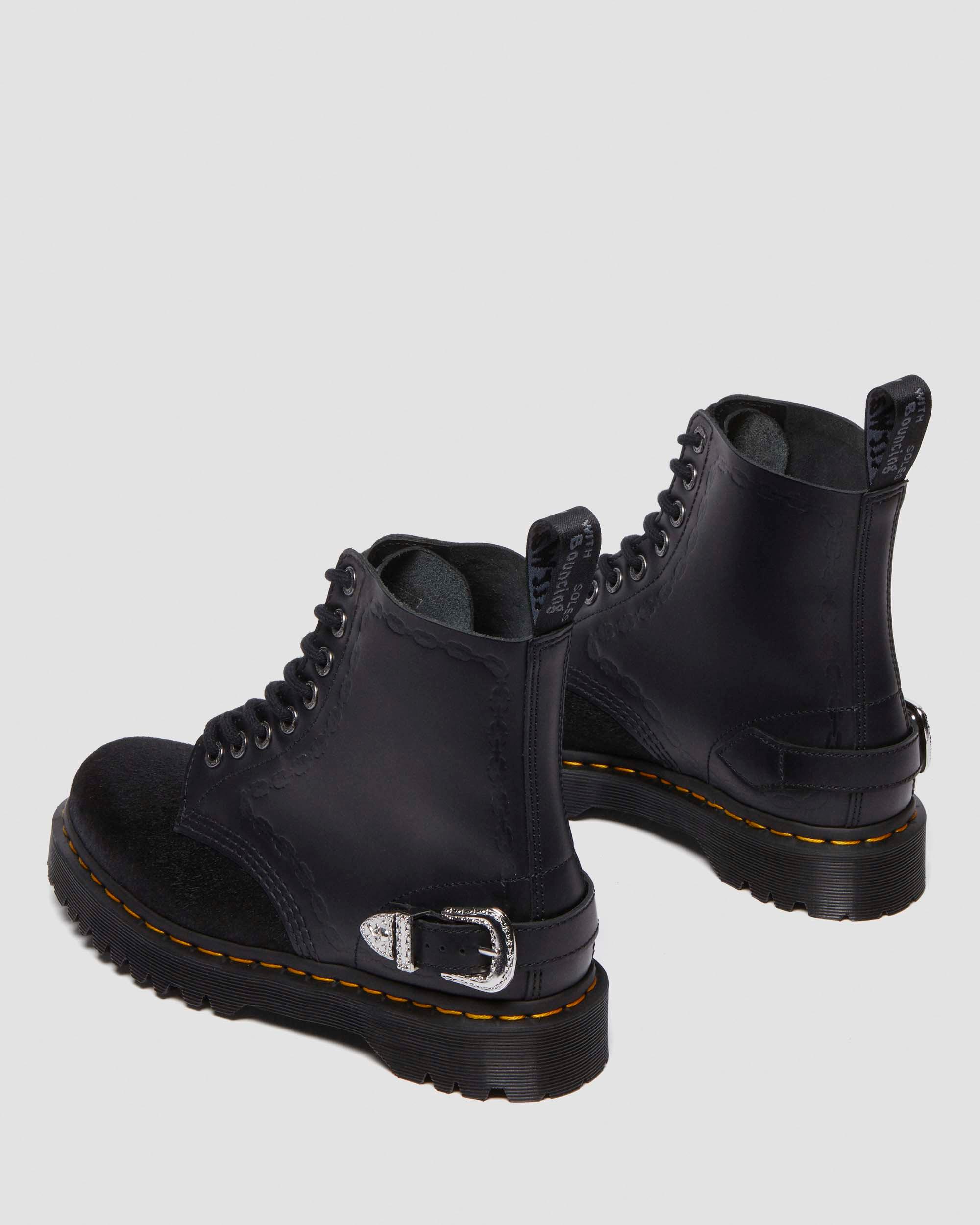 1460 BEX THE GREAT FROG HAIR ON SMOOTH LEATHER BOOTS