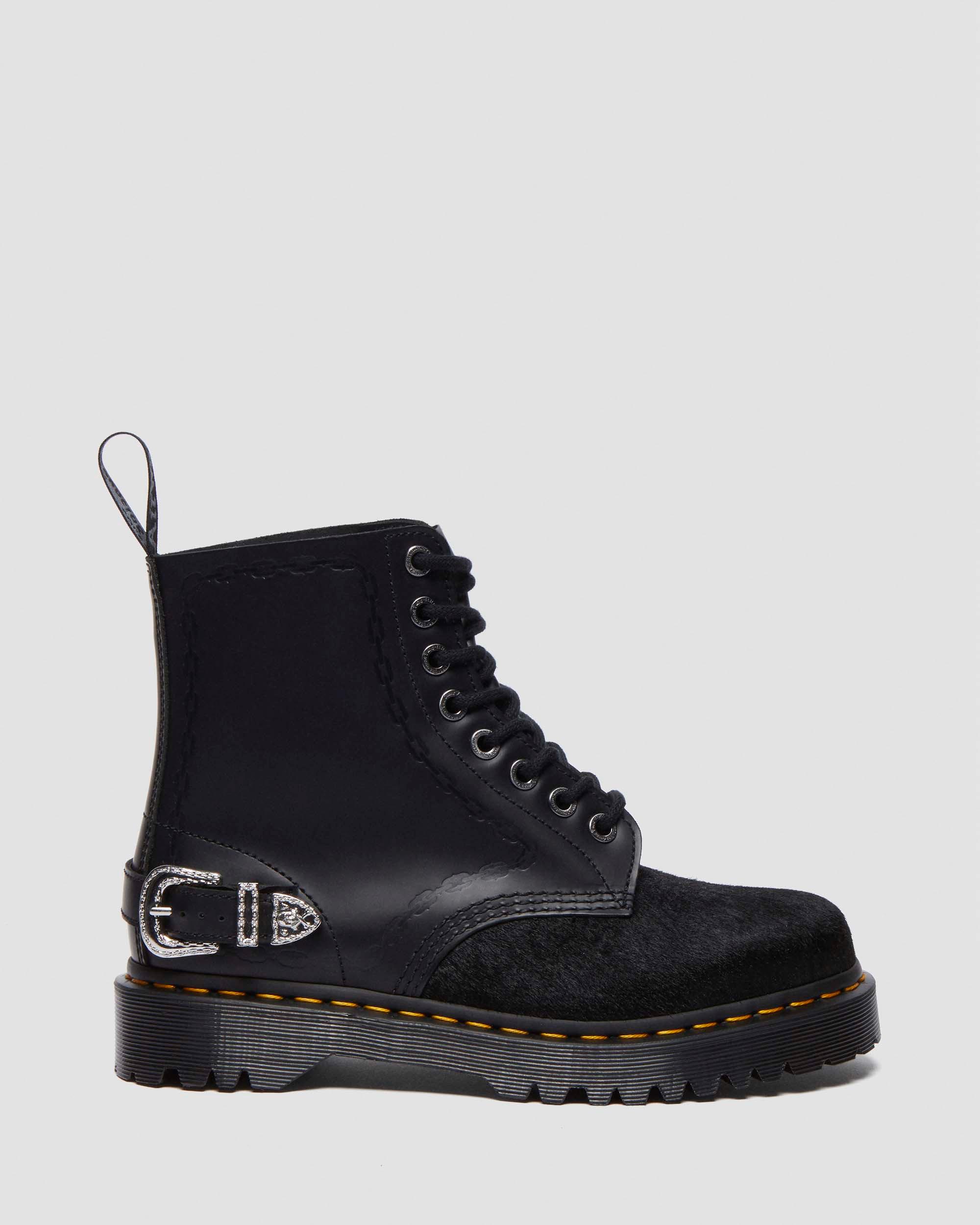 1460 BEX THE GREAT FROG HAIR ON SMOOTH LEATHER BOOTS