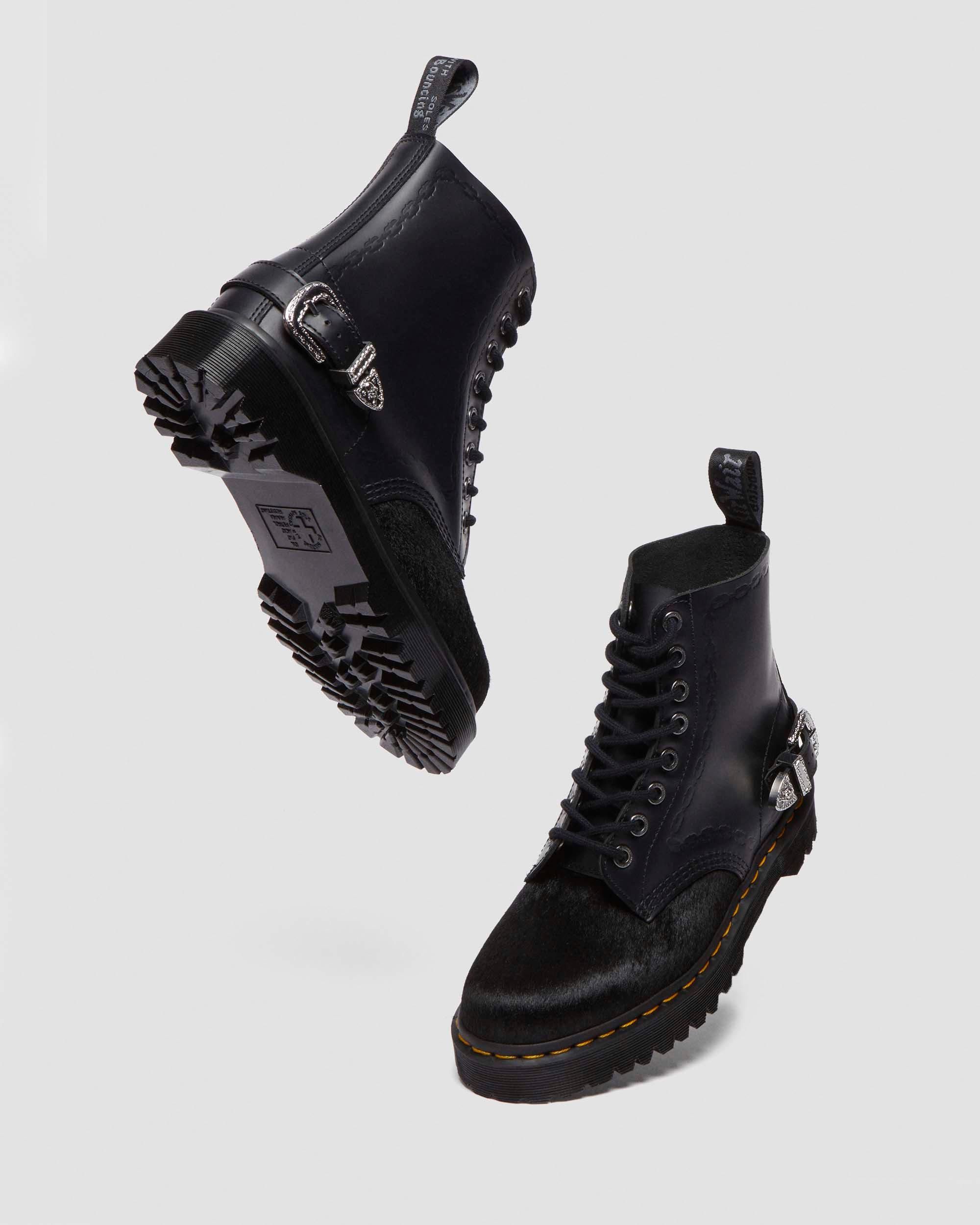1460 BEX THE GREAT FROG HAIR ON SMOOTH LEATHER BOOTS