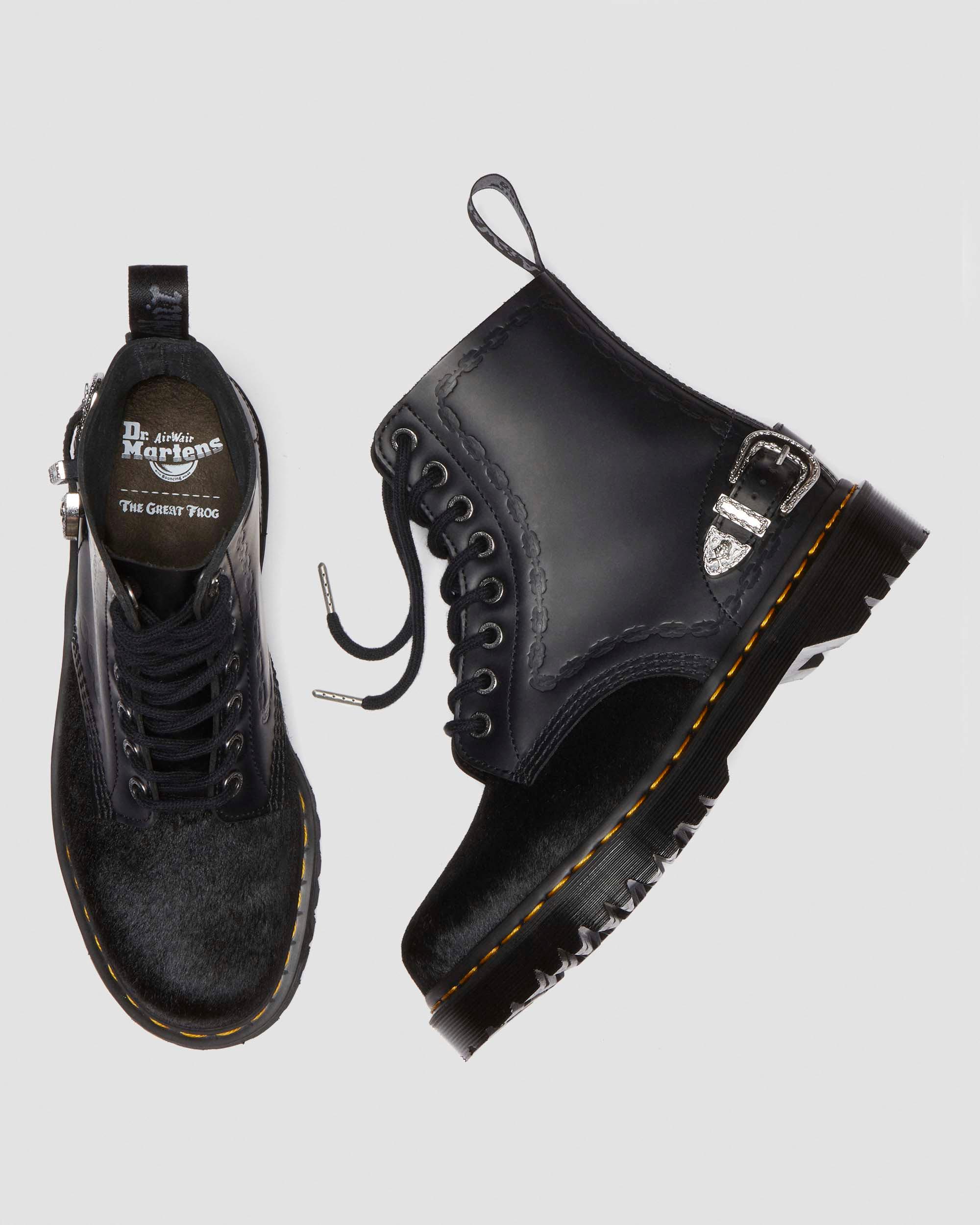 1460 BEX THE GREAT FROG HAIR ON SMOOTH LEATHER BOOTS