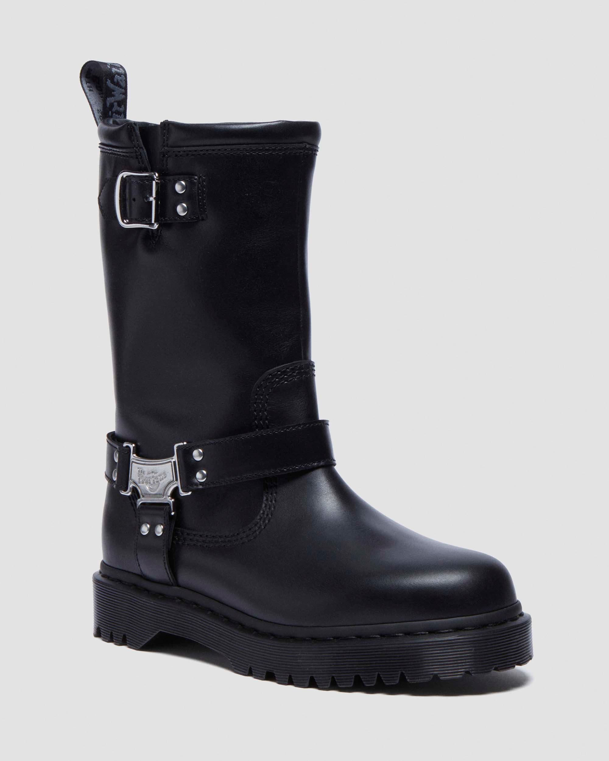 Biker boots montantes Anistone Hi en cuir en Noir Dr. Martens