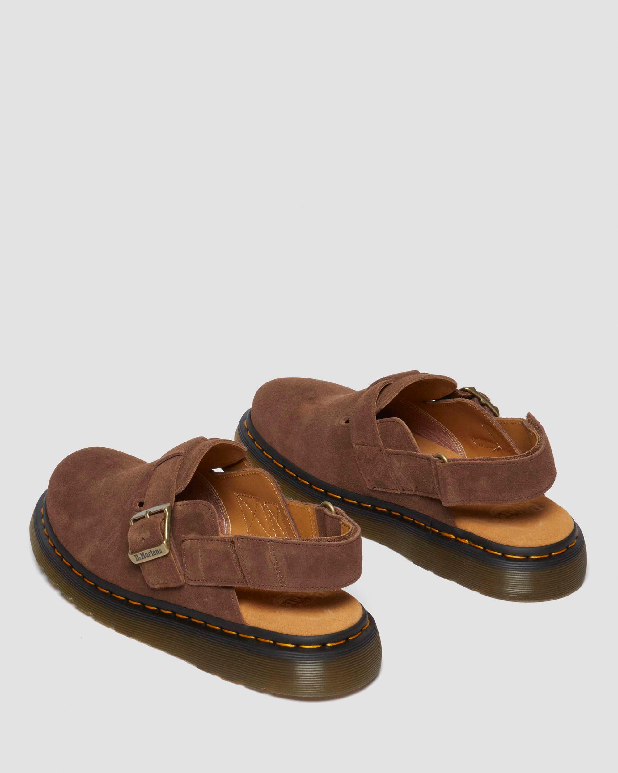 Jorge II Bronx Suede Slingback Mule in DARK BROWN | Dr. Martens™