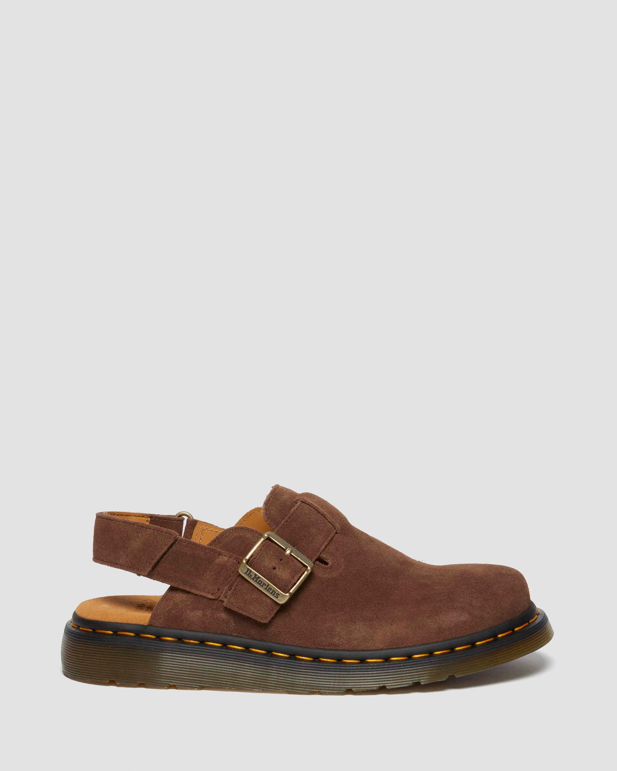 Jorge II Bronx Suede Slingback Mule in DARK BROWN | Dr. Martens™