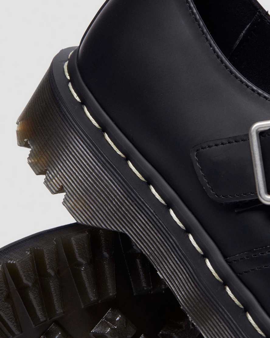Dr. Martens' Polley Bex Smooth Leather Mary Janes In Black