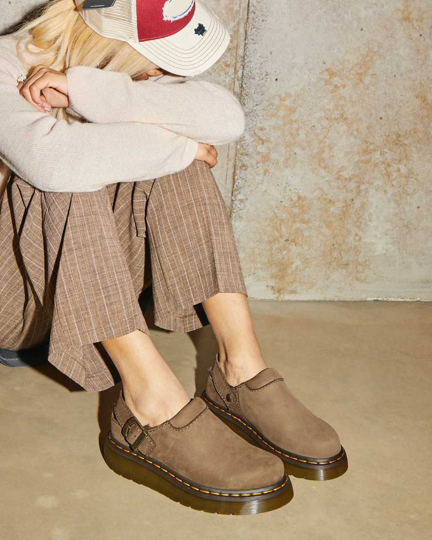 DR. MARTENS' LAKETEN FAUX FUR LINED PLATFORM MULES