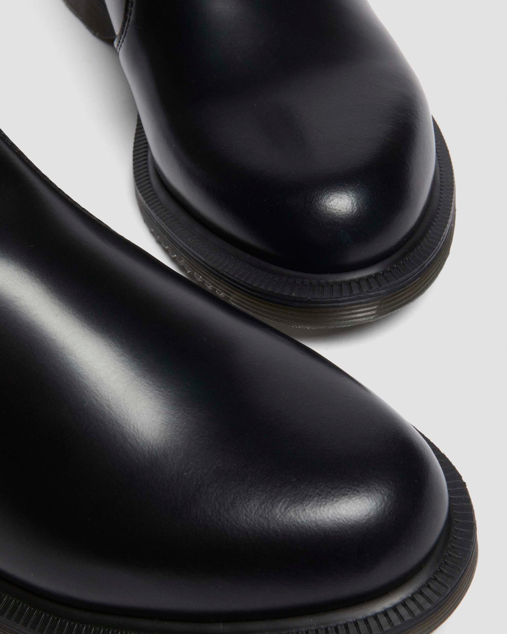Dr. Martens' Flora Smooth Chelsea Boots In Black