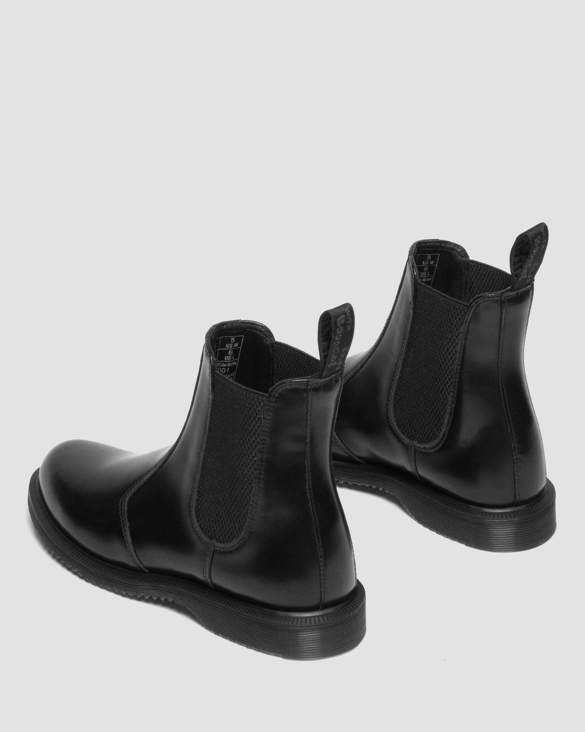 Flora Smooth Chelsea Boots in Black