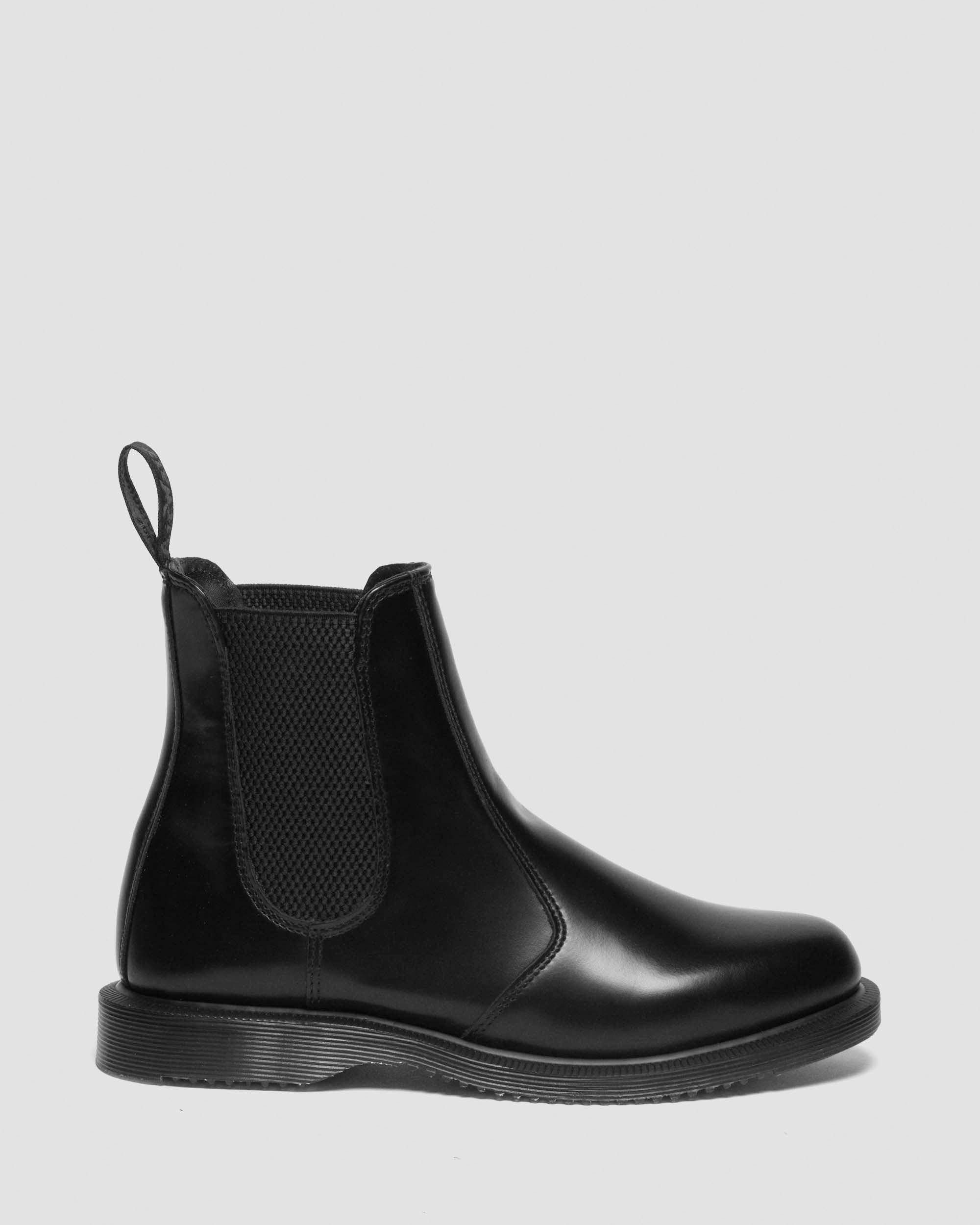 Flora Smooth Chelsea Boots in Black