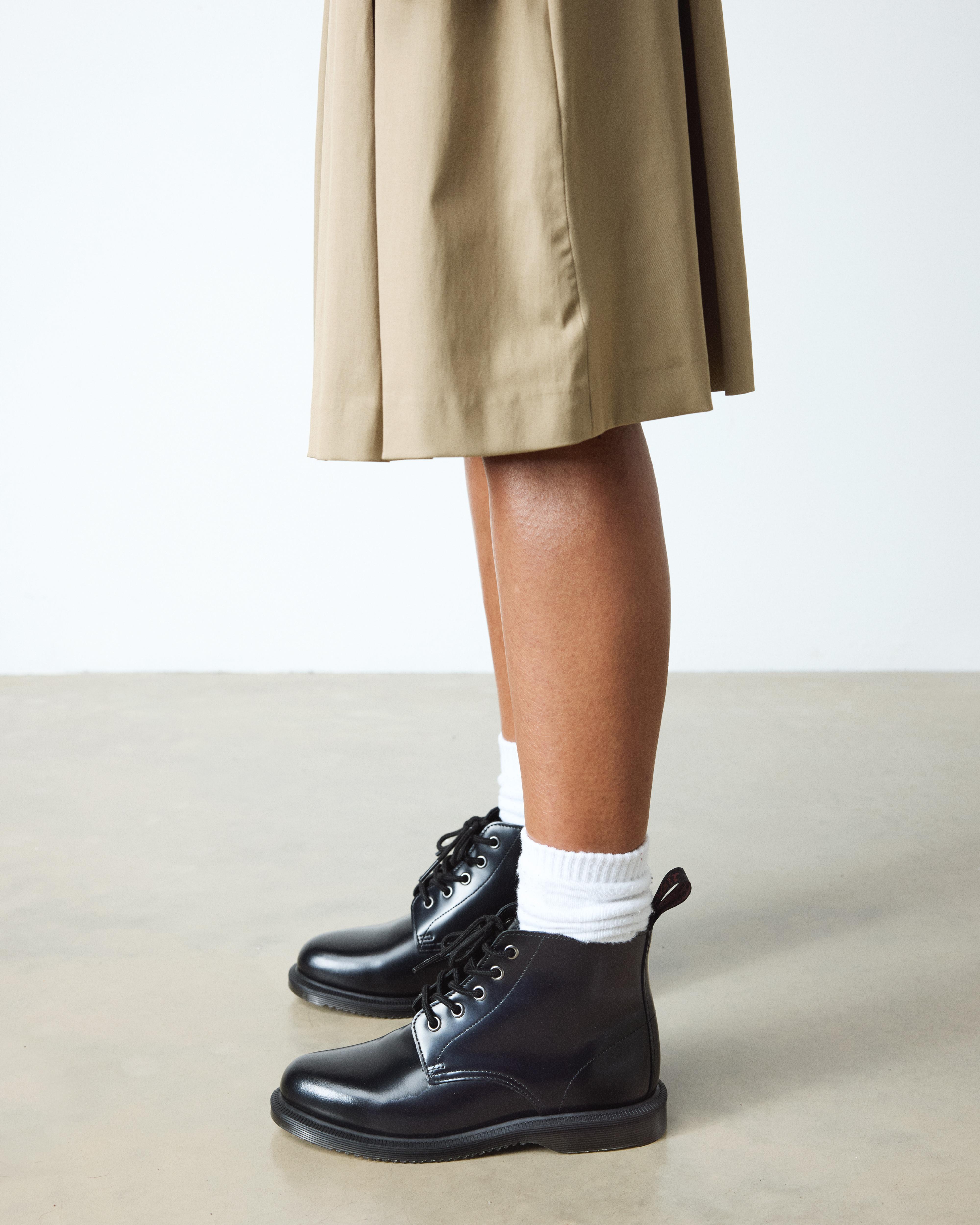 Maybole Square Toe Mary Jane Shoes in Black | Dr. Martens