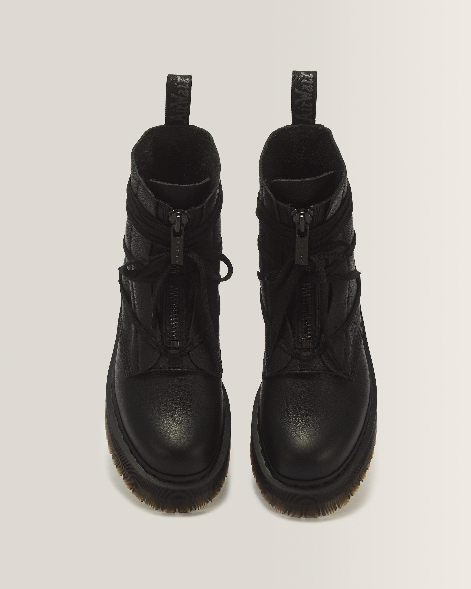 Jarrick II Mono Laced Leather Platform Boots in Black | Dr. Martens