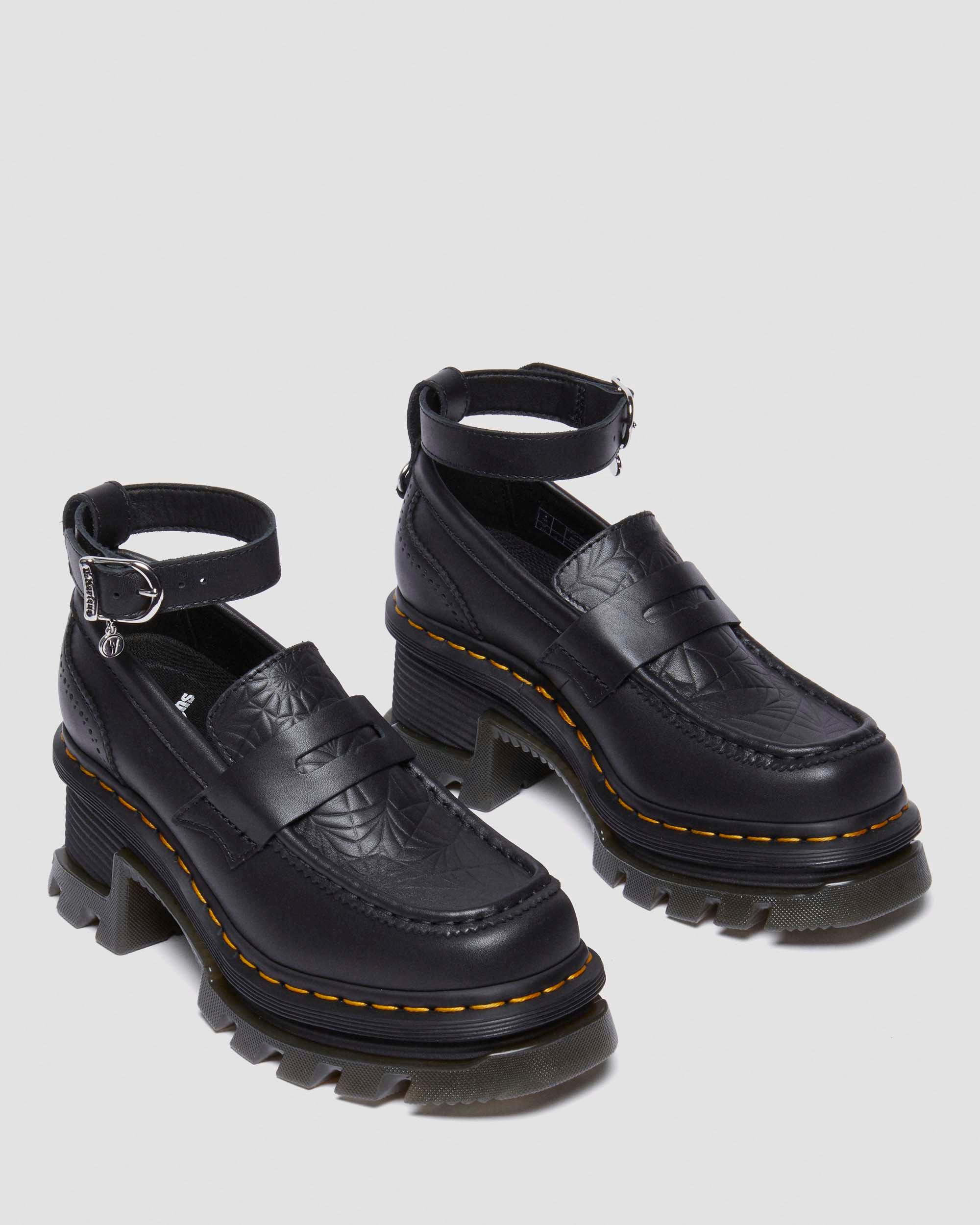 Shop Dr. Martens' Corran Wednesday Heeled Loafers In Black