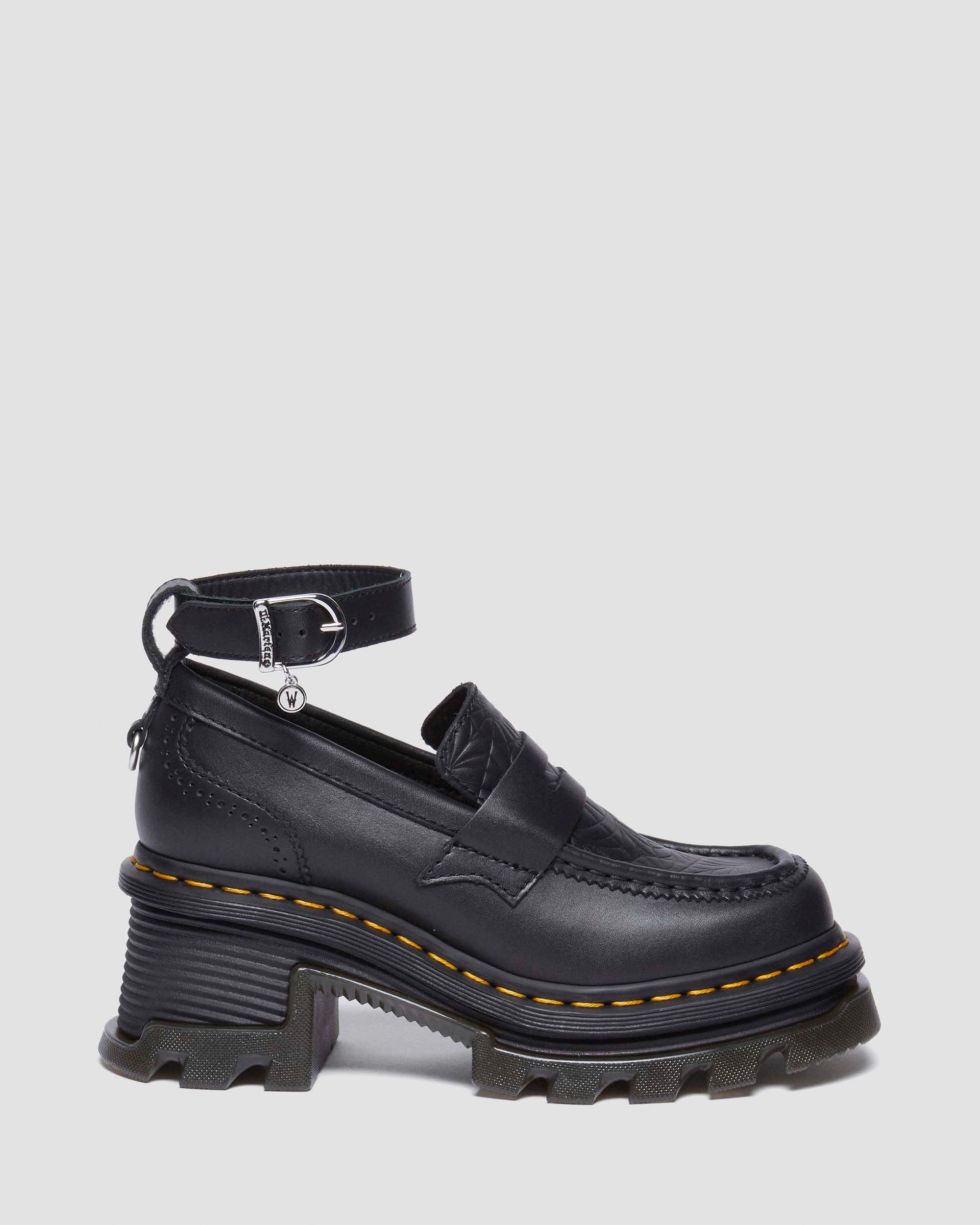 Shop Dr. Martens' Corran Wednesday Heeled Loafers In Black