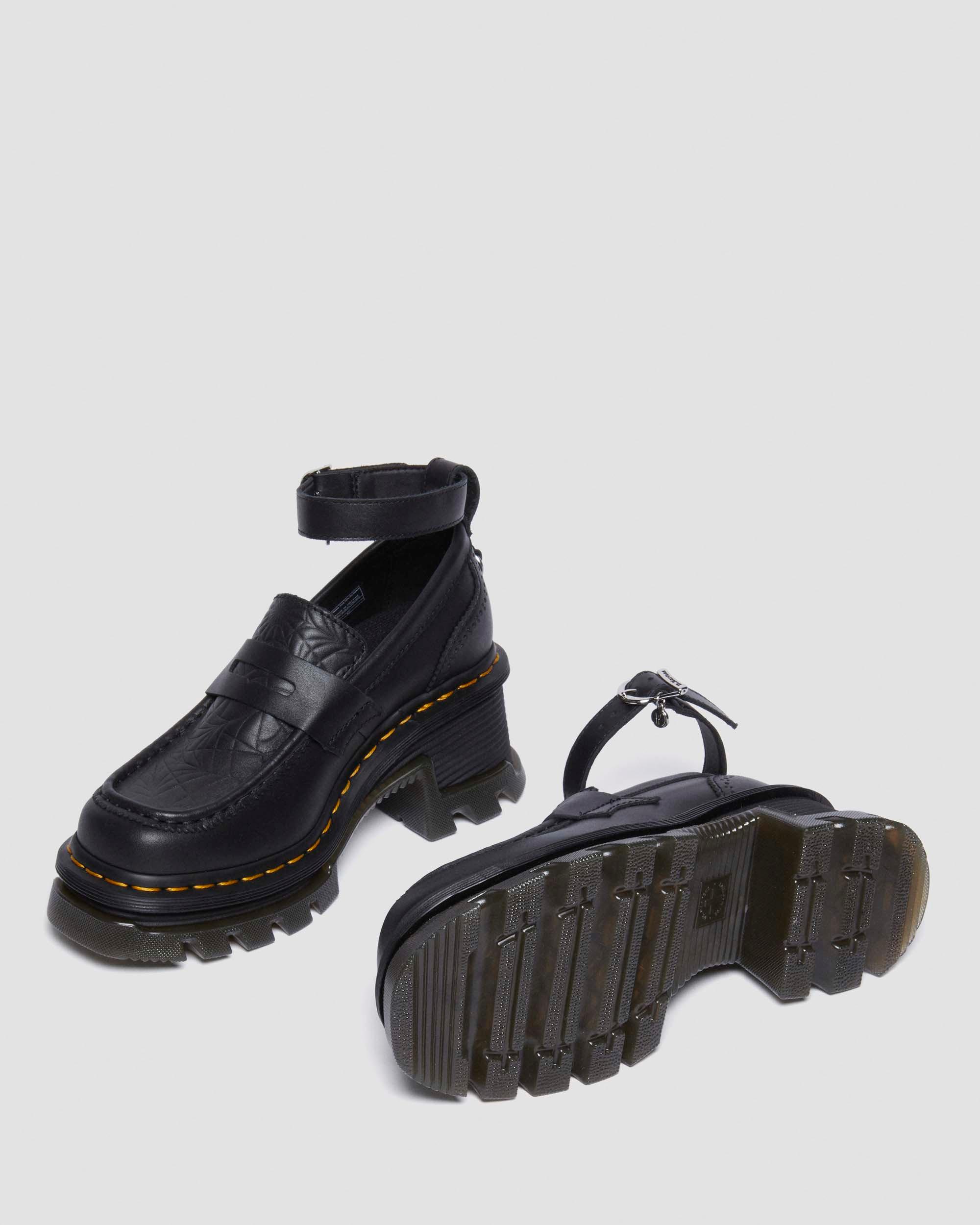 Shop Dr. Martens' Corran Wednesday Heeled Loafers In Black