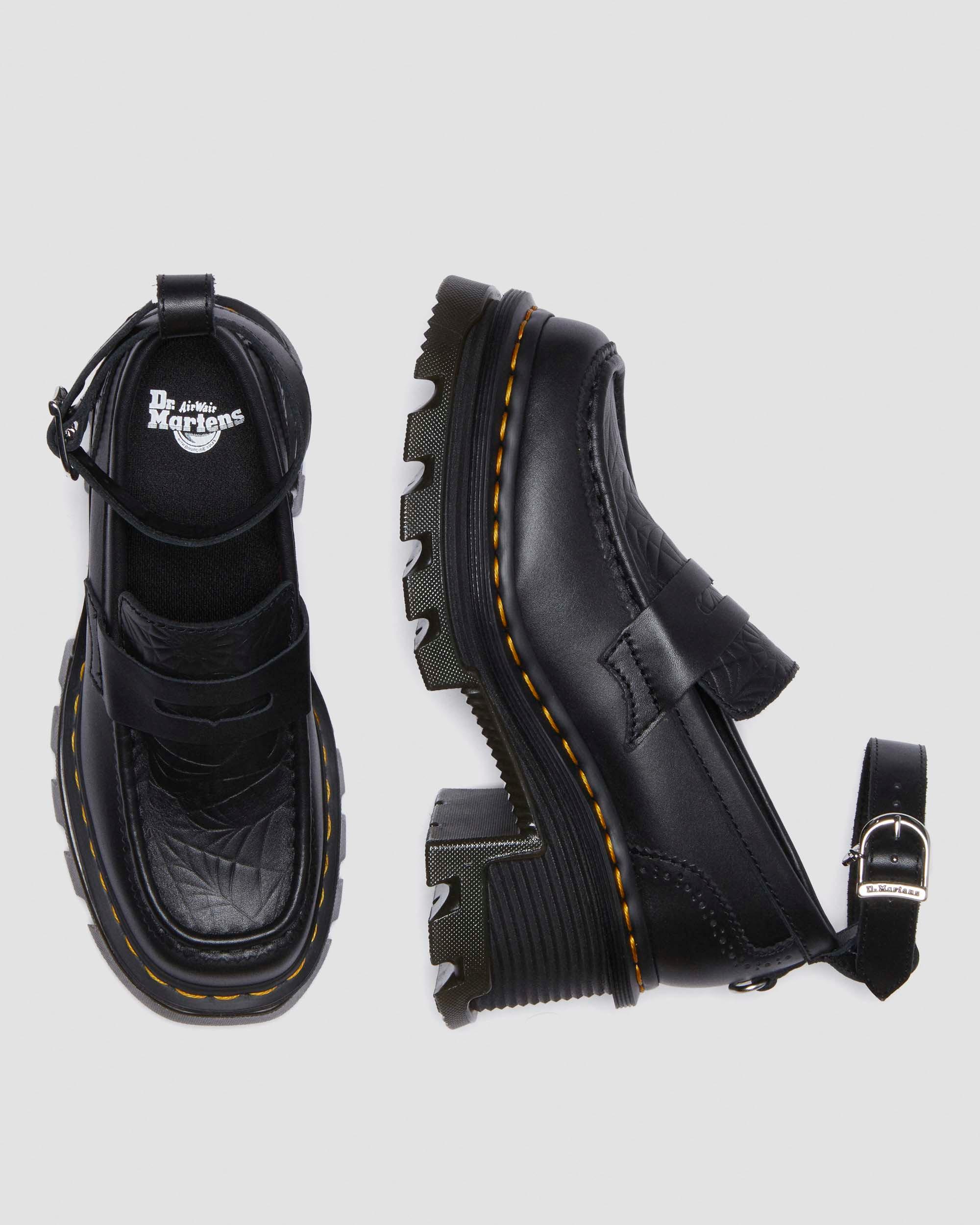 CORRAN WEDNESDAY HEELED LOAFERS in Black | Dr. Martens