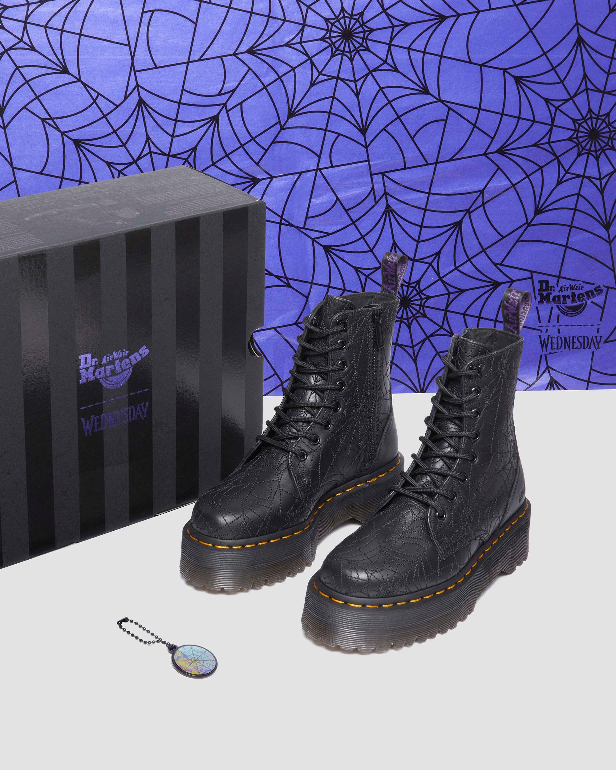 Jadon Wednesday Platform Boots in Black | Dr. Martens