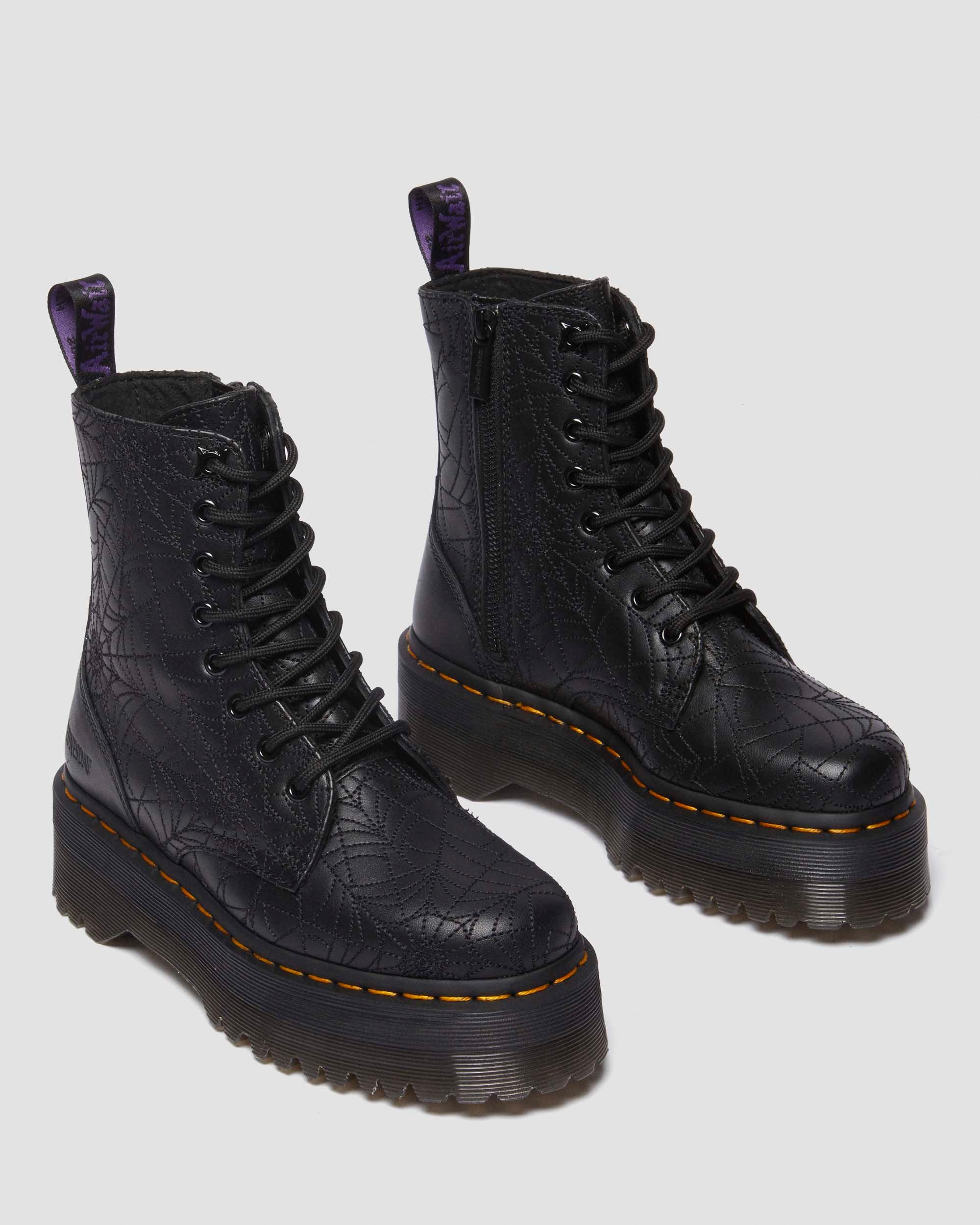 Shop Dr. Martens' Jadon Wednesday Platform Boots In Black