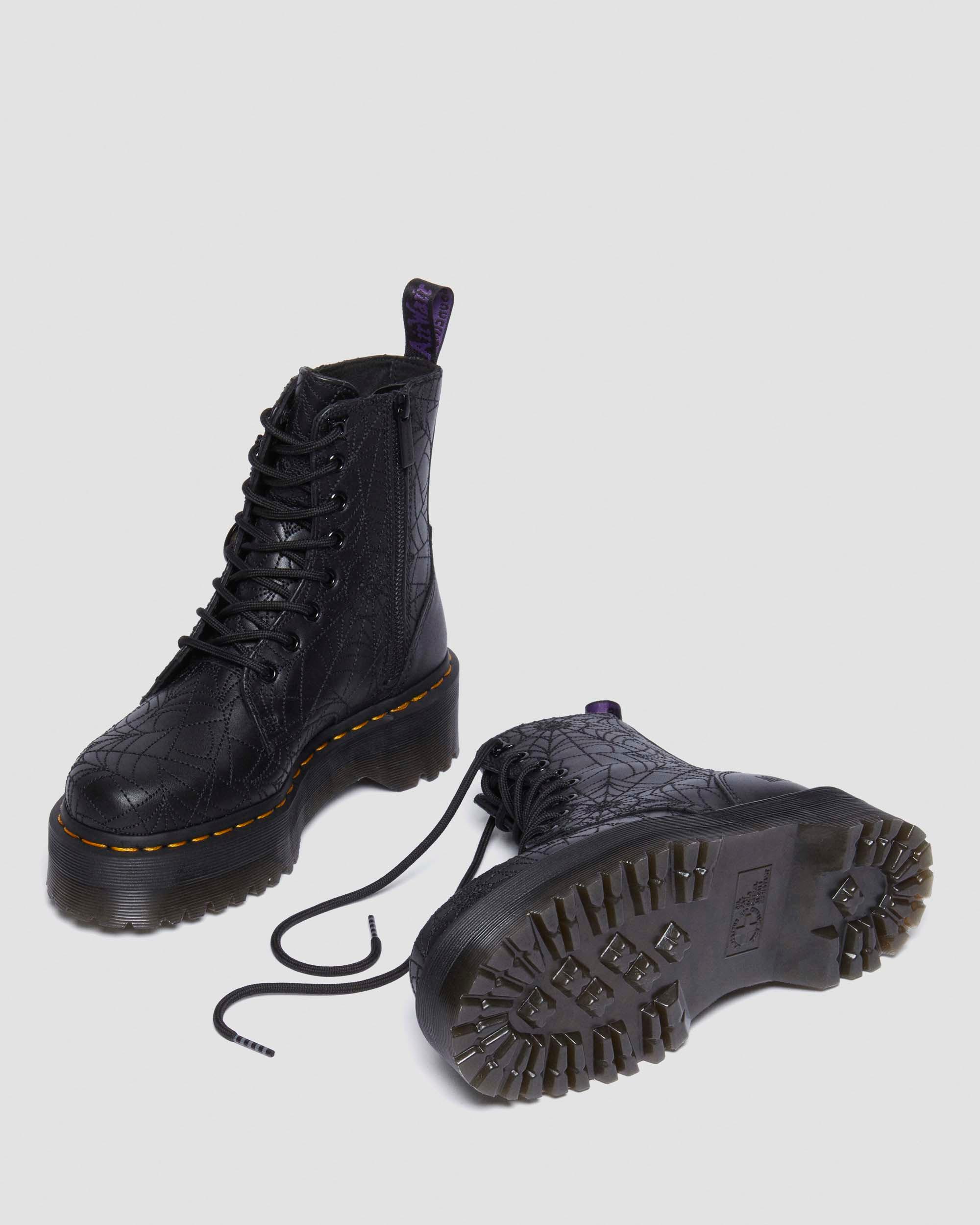 Shop Dr. Martens' Jadon Wednesday Platform Boots In Black