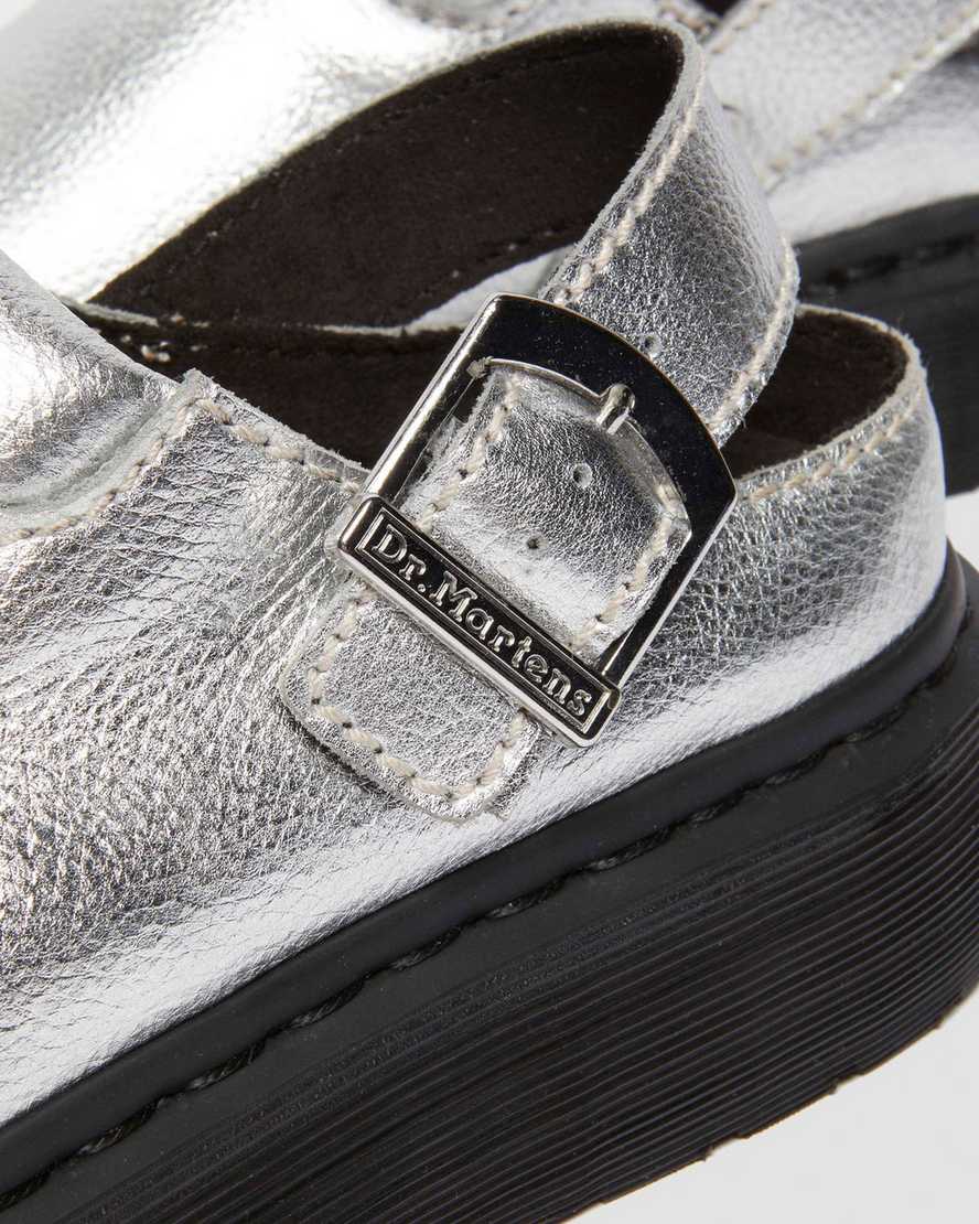 Dr. Martens' Laketen Slingback Mule In Silver