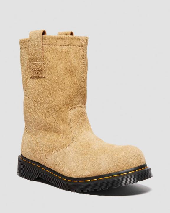 2295 Decon Stüssy Suede Biker Boots in Sand | Dr. Martens 2295 Decon Stüssy Suede Biker Boots in Sand | Dr. Martens