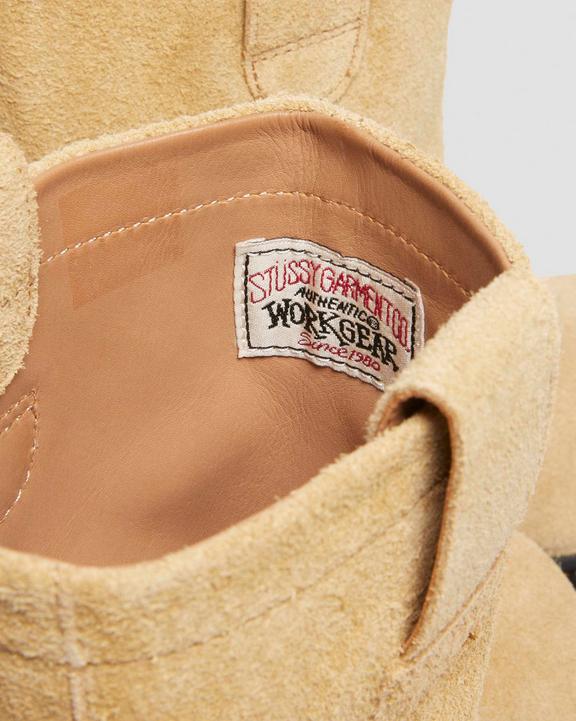 2295 Decon Stüssy Suede Biker Boots in Sand | Dr. Martens 2295 Decon Stüssy Suede Biker Boots in Sand | Dr. Martens