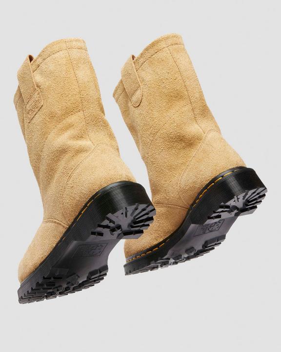 2295 Decon Stüssy Suede Biker Boots in Sand | Dr. Martens 2295 Decon Stüssy Suede Biker Boots in Sand | Dr. Martens