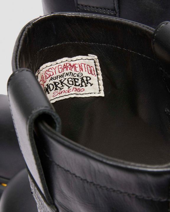 2295 Decon Stüssy Leather Biker Boots in Black | Dr. Martens 2295 Decon Stüssy Leather Biker Boots in Black | Dr. Martens