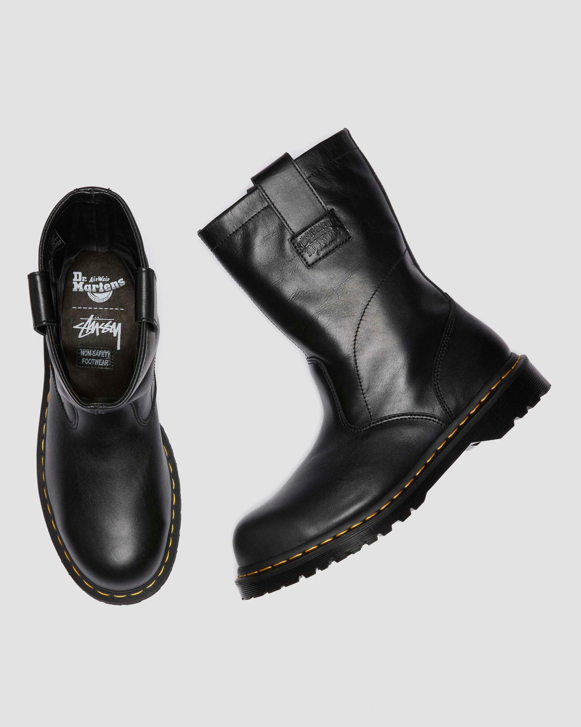 2295 Decon Stüssy​ Leder Biker Boots in BLACK | Dr. Martens™