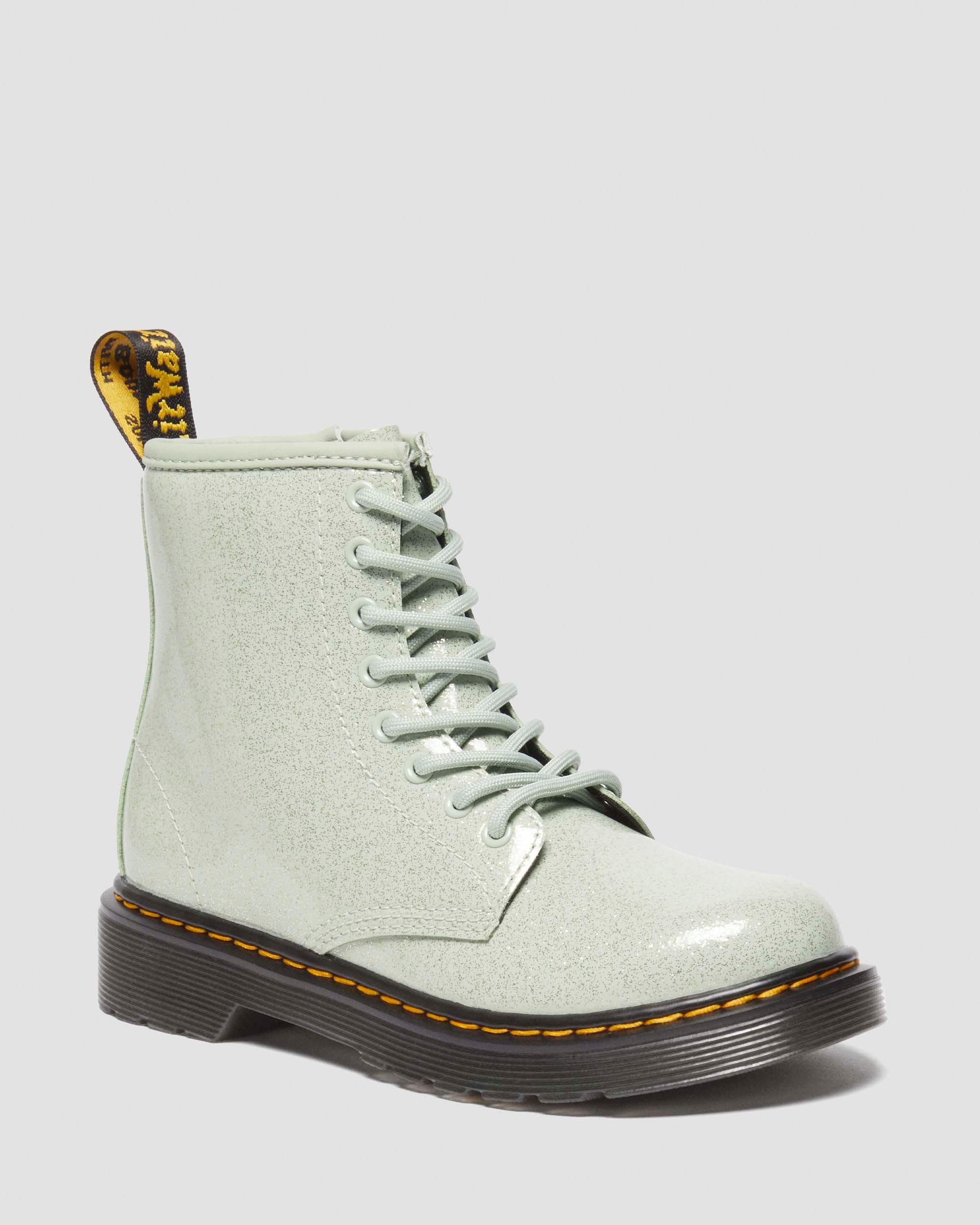 Junior 1460 Glitter Boots in Powder Pink