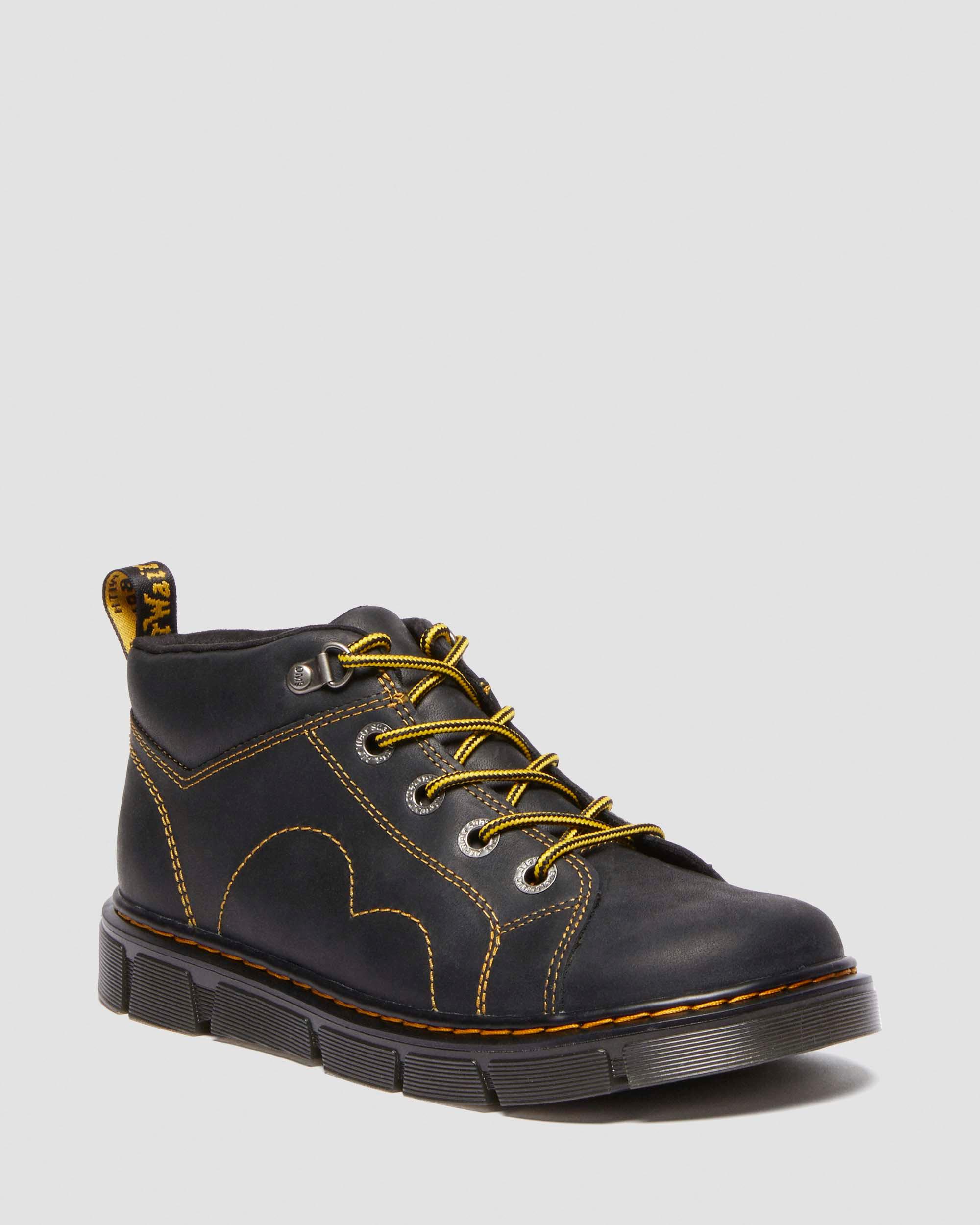 Youth Raffe Church Wyoming leather boots in Black