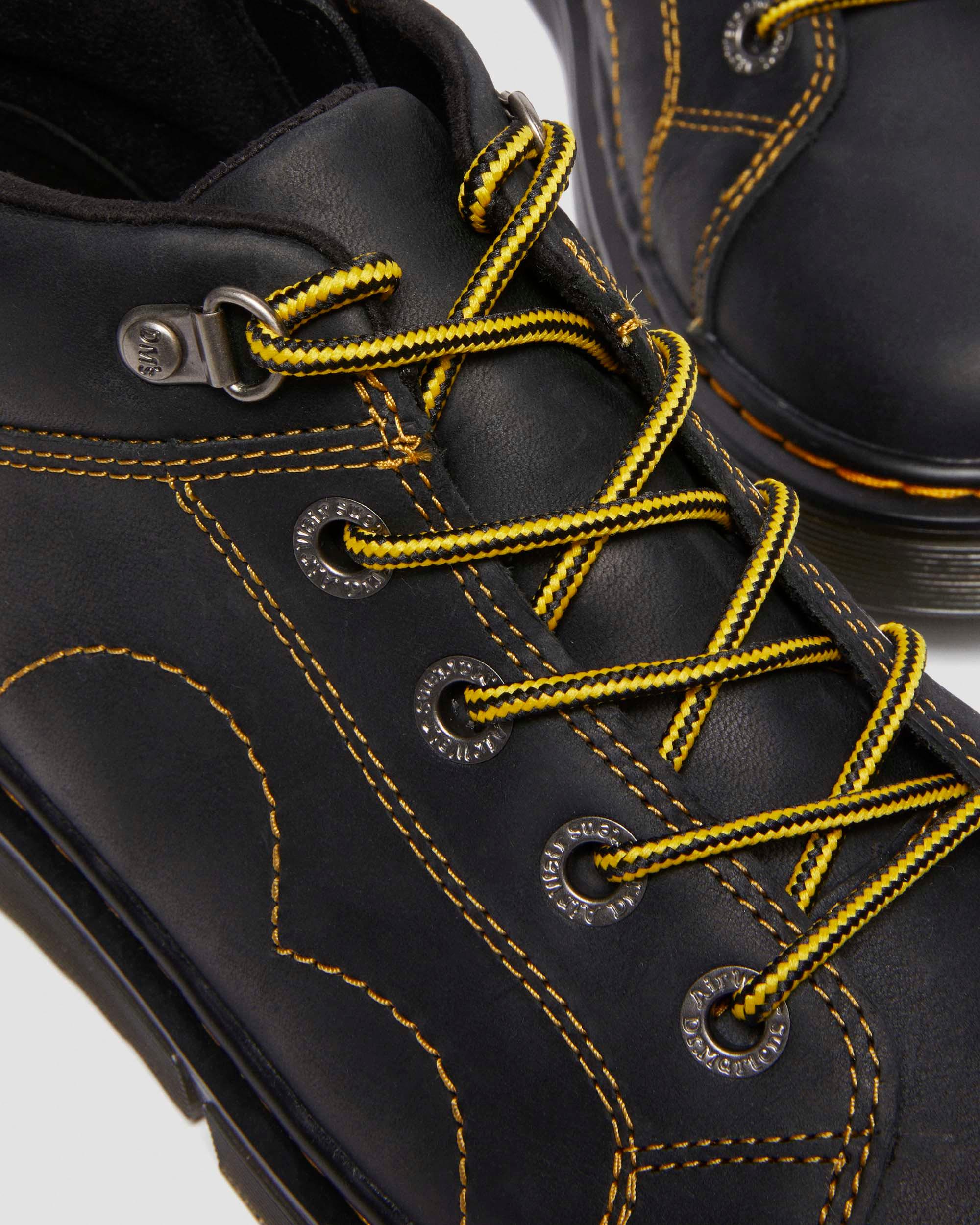 Youth Raffe Church Wyoming leather boots in Black