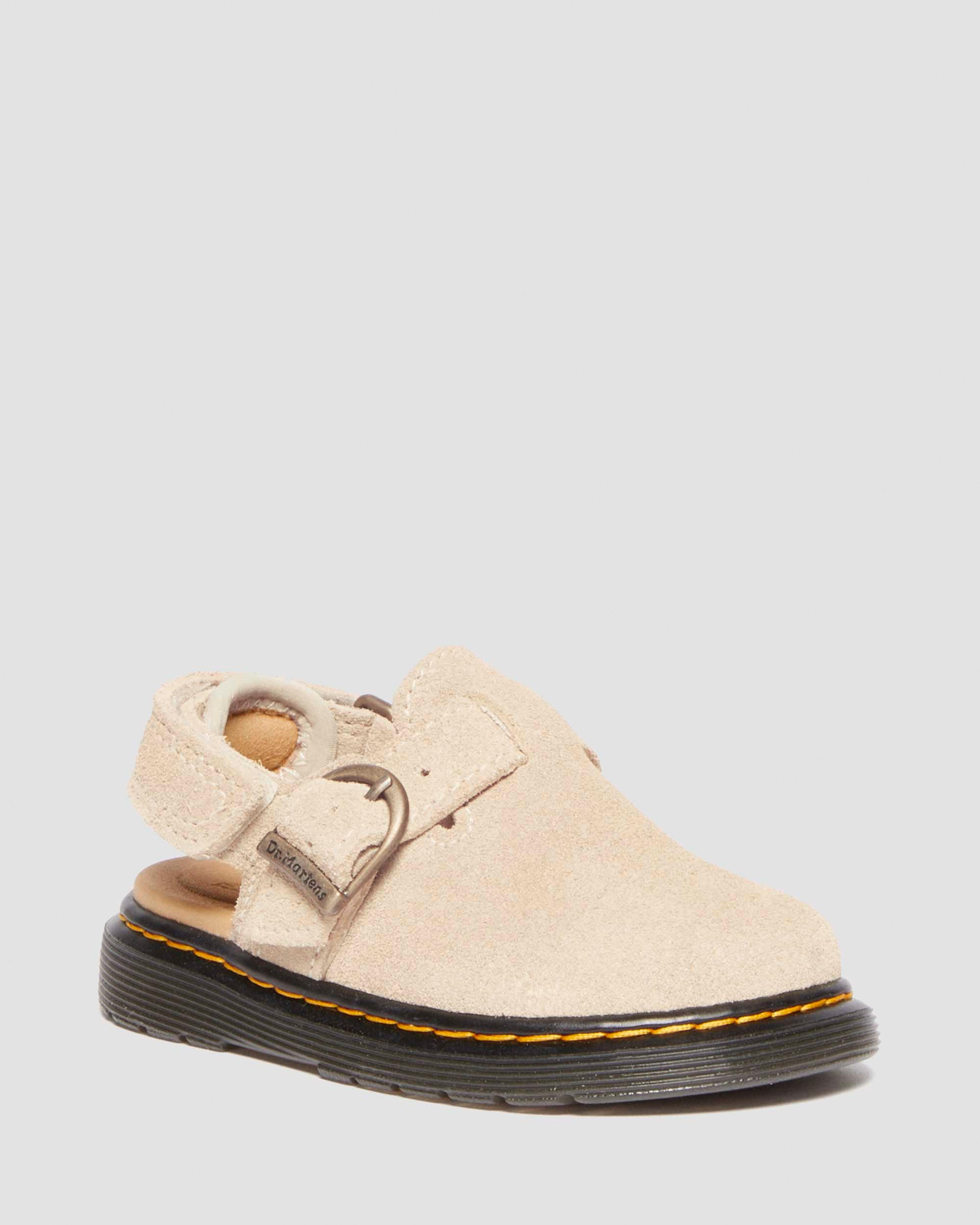 Toddler Jorgie Suede Mules in LIGHT TAN | Dr. Martens™