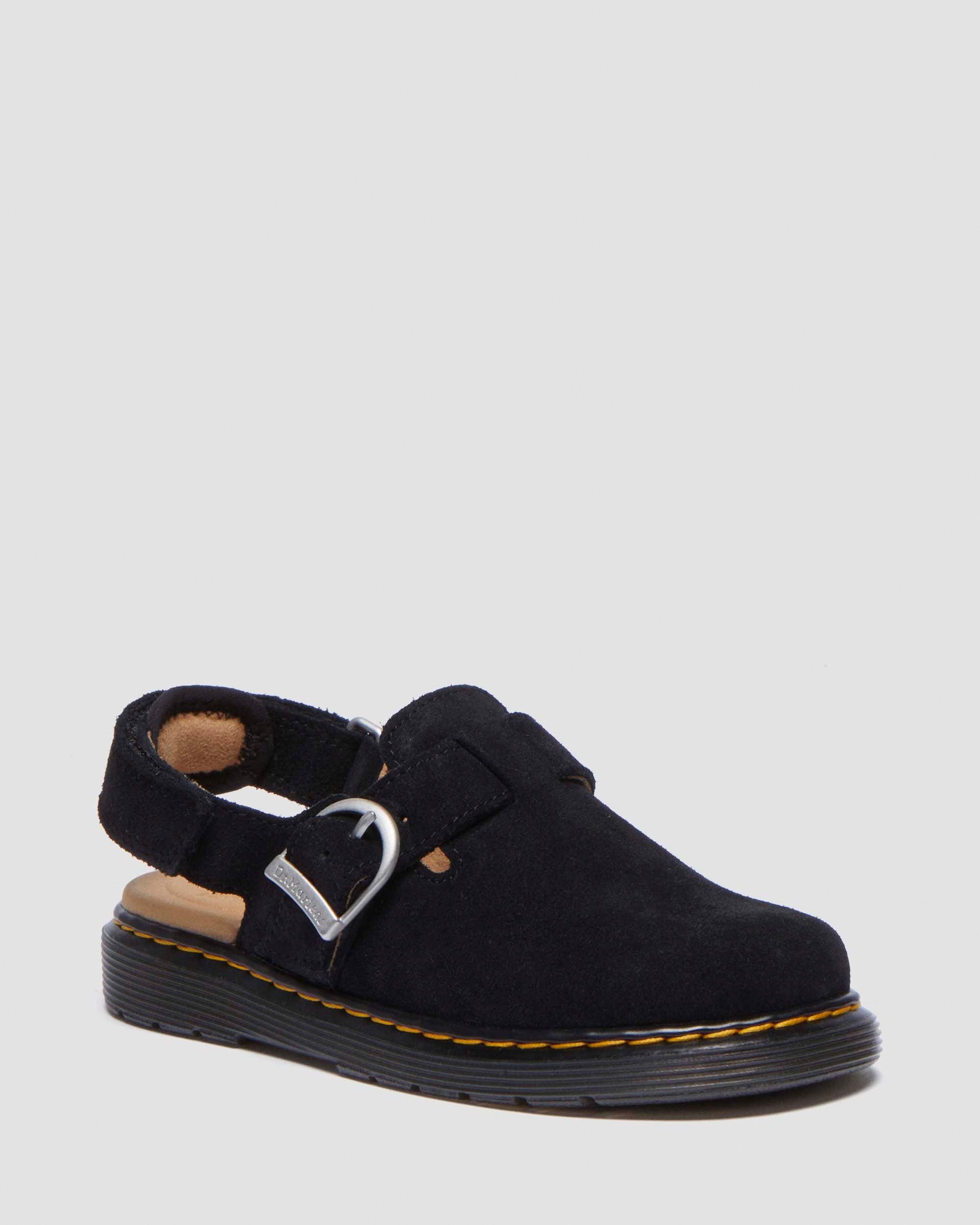 Junior Jorgie Suede Mules in Black