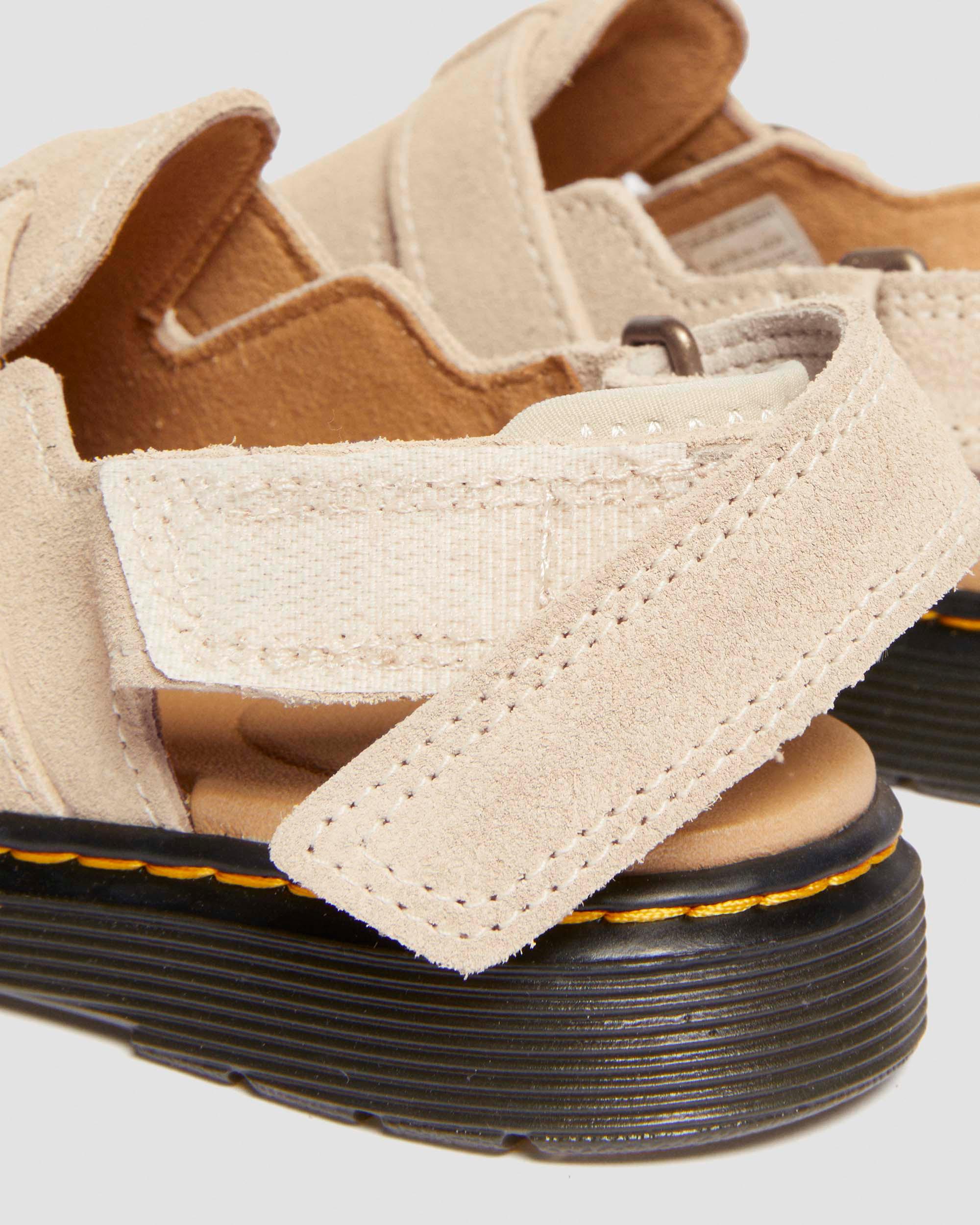 Junior Jorgie Suede Mules in LIGHT TAN | Dr. Martens™