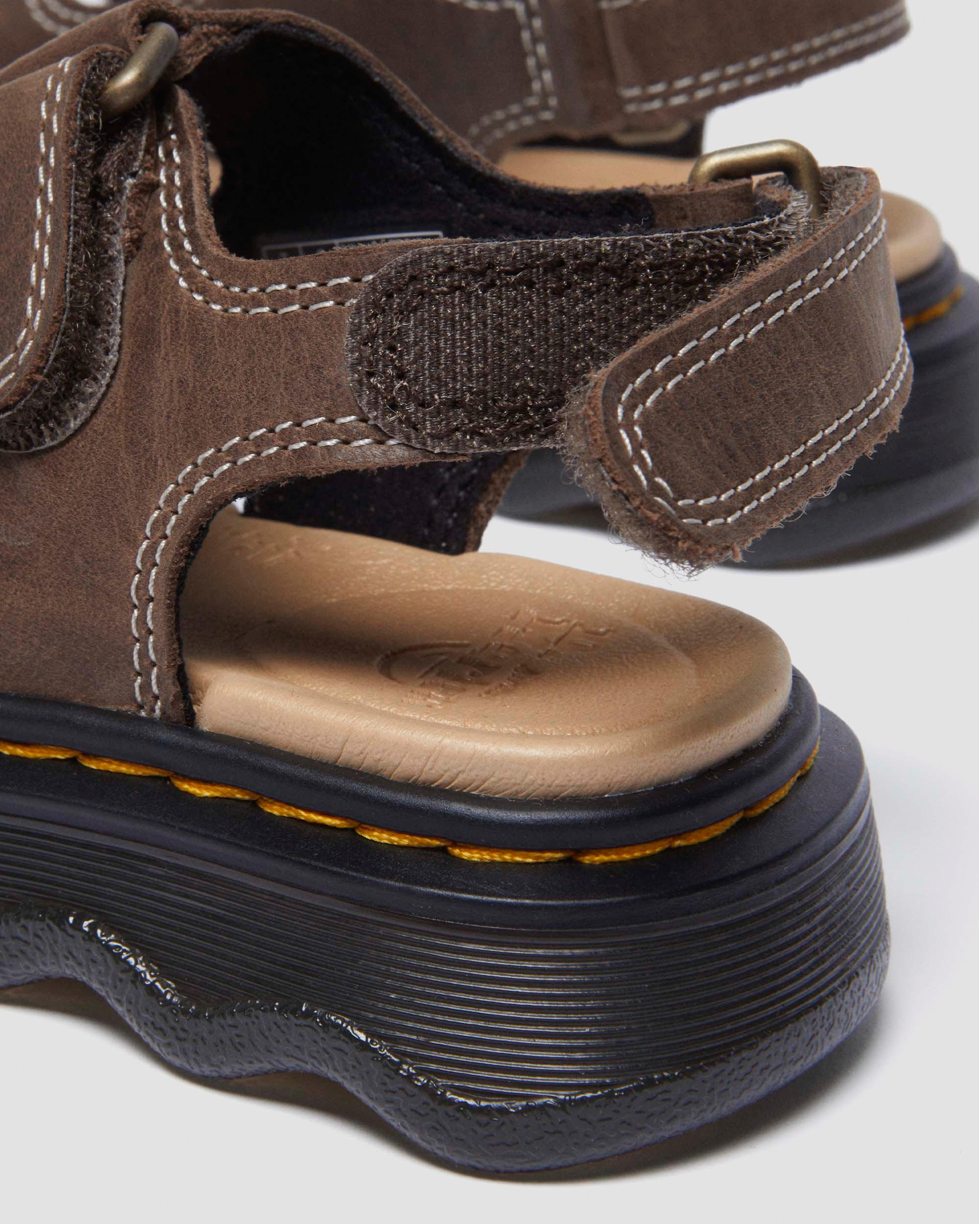 Toddler Virden Wyoming Leather Sandals in Dark Brown