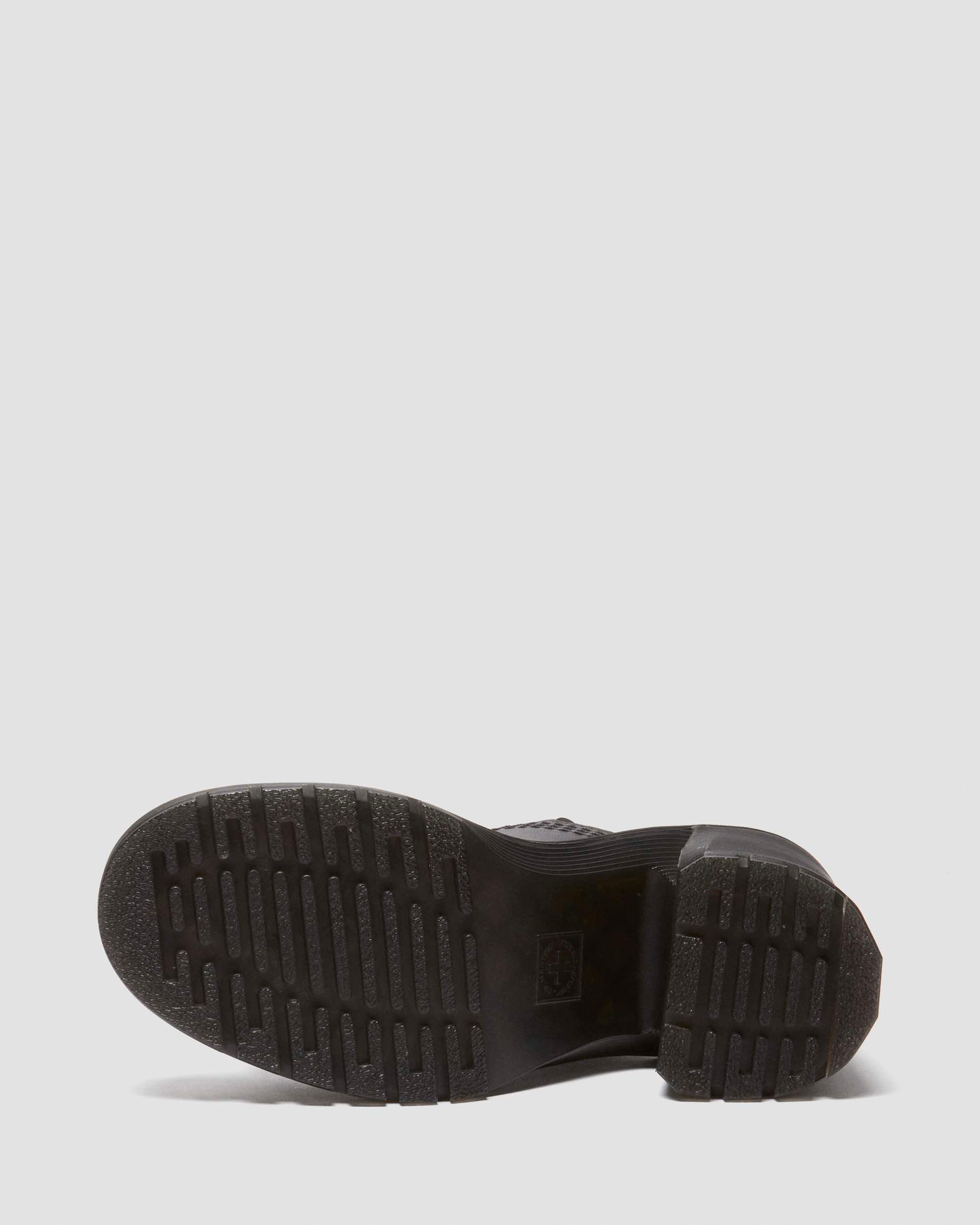 Millee leather open toe sandals in Black