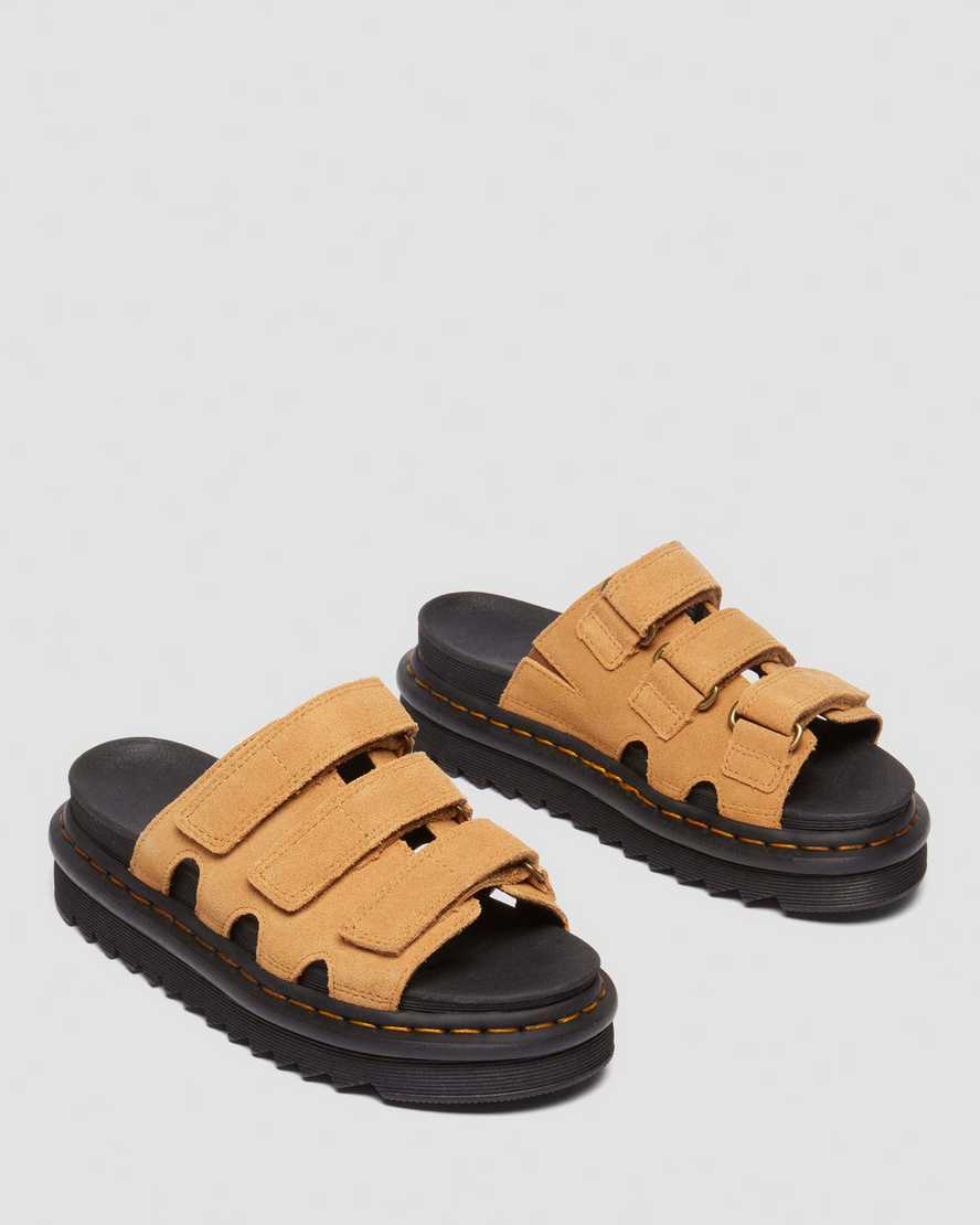 Dr. Martens' Dr. Martens Raine Slide Sandal In Tan