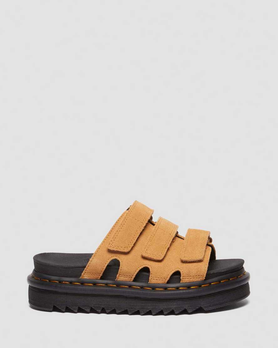 Dr. Martens' Dr. Martens Raine Slide Sandal In Tan