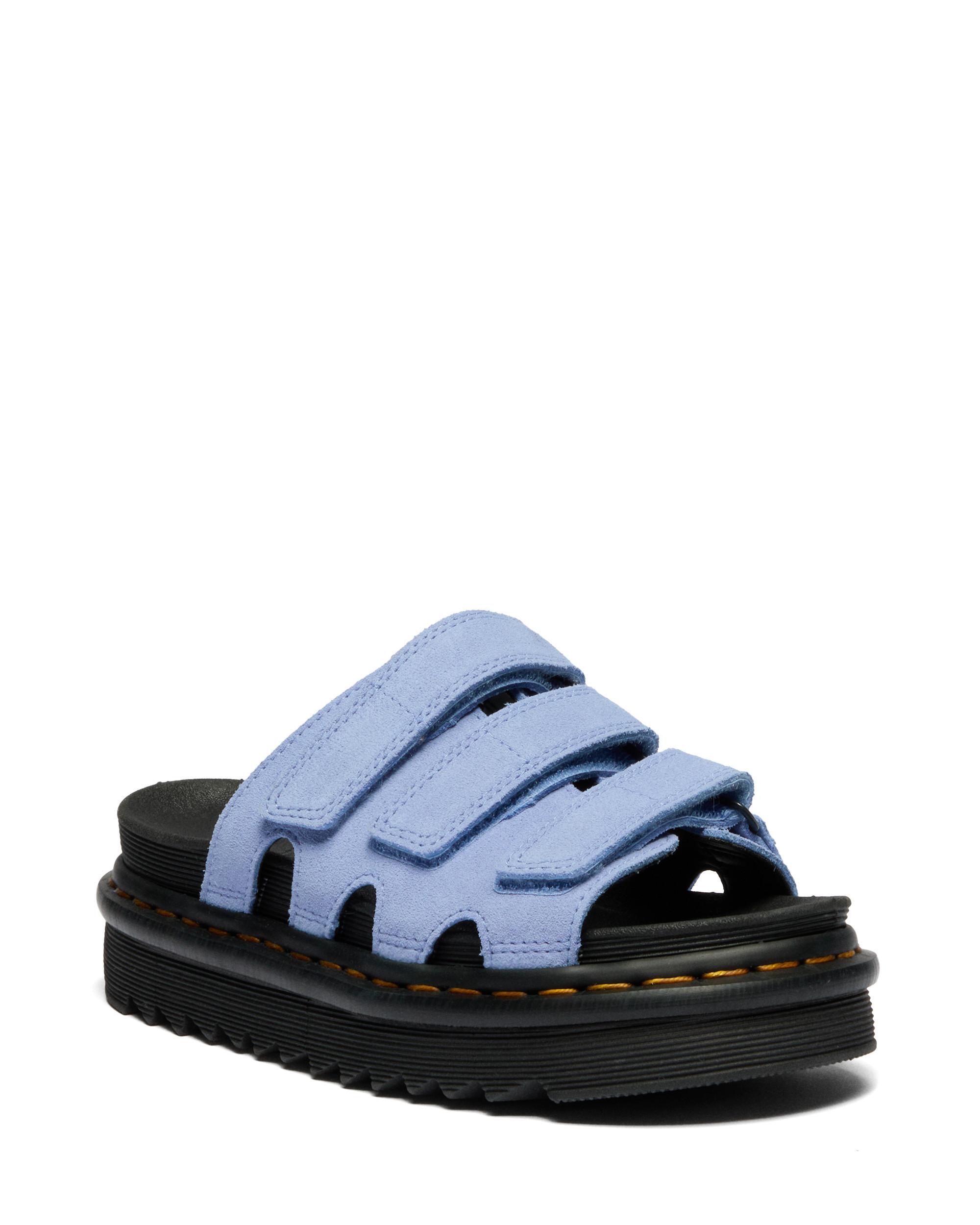 Dr. Martens RAINE サンダル UK7 EU41 Raine Slide Suede sandals in CORNFLOWER BLUE | Dr. Martens™