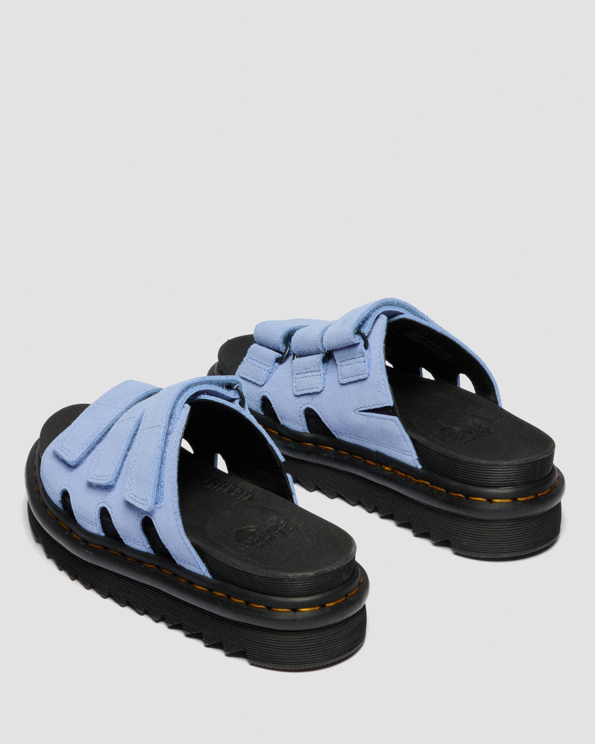 Dr. Martens RAINE サンダル UK7 EU41 Raine Slide Suede sandals in CORNFLOWER BLUE | Dr. Martens™