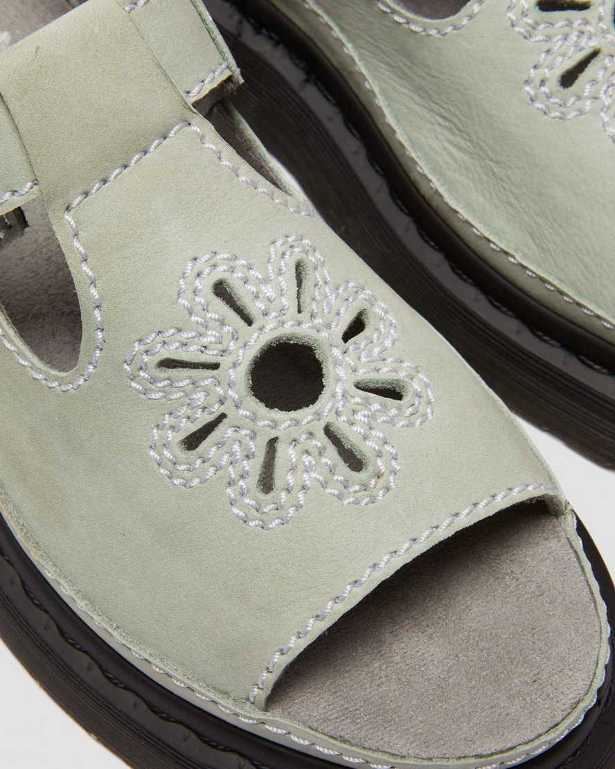 DR. MARTENS' DUNNET FLOWER BUTTERSOFT LEATHER SANDALS