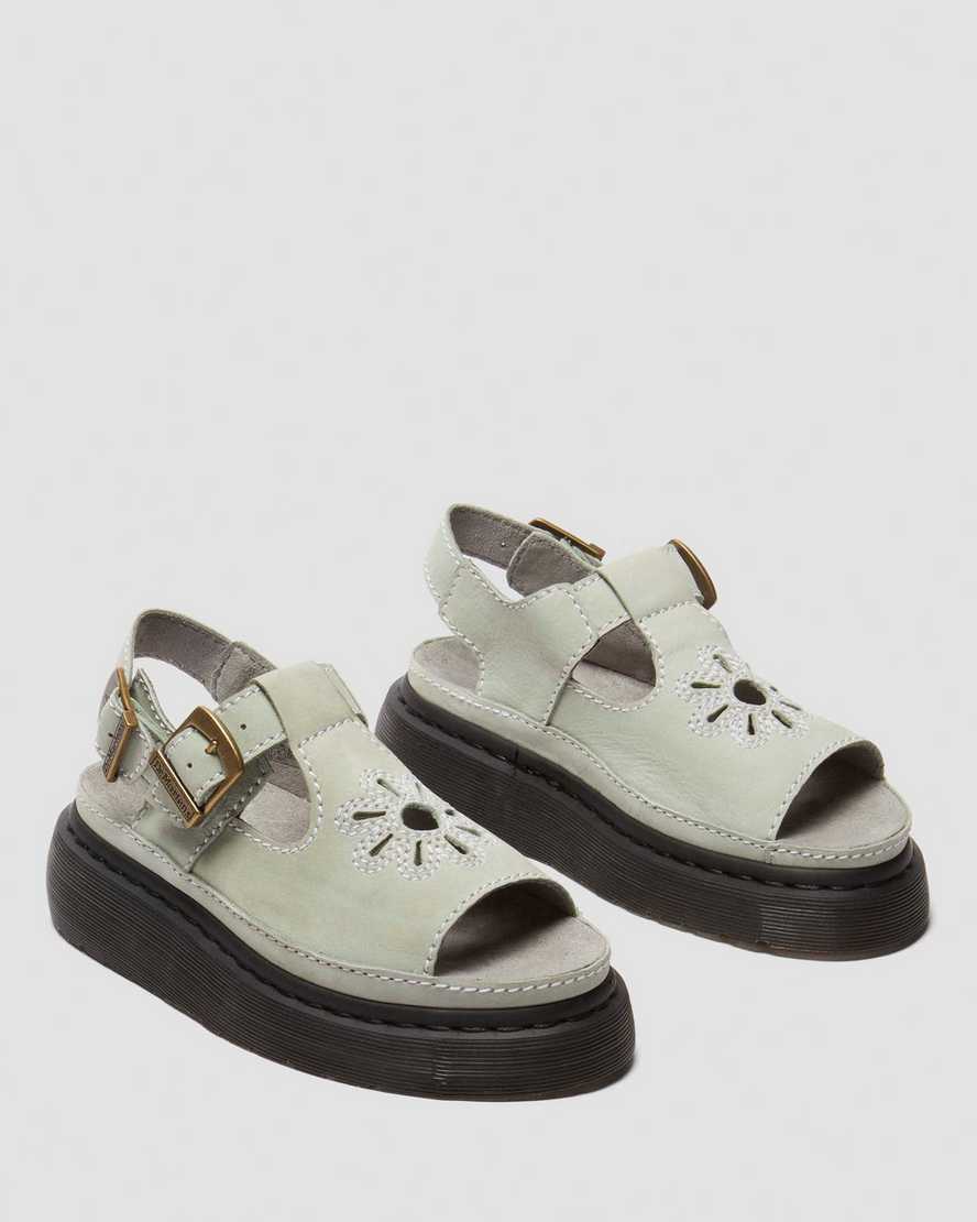 DR. MARTENS' DUNNET FLOWER BUTTERSOFT LEATHER SANDALS
