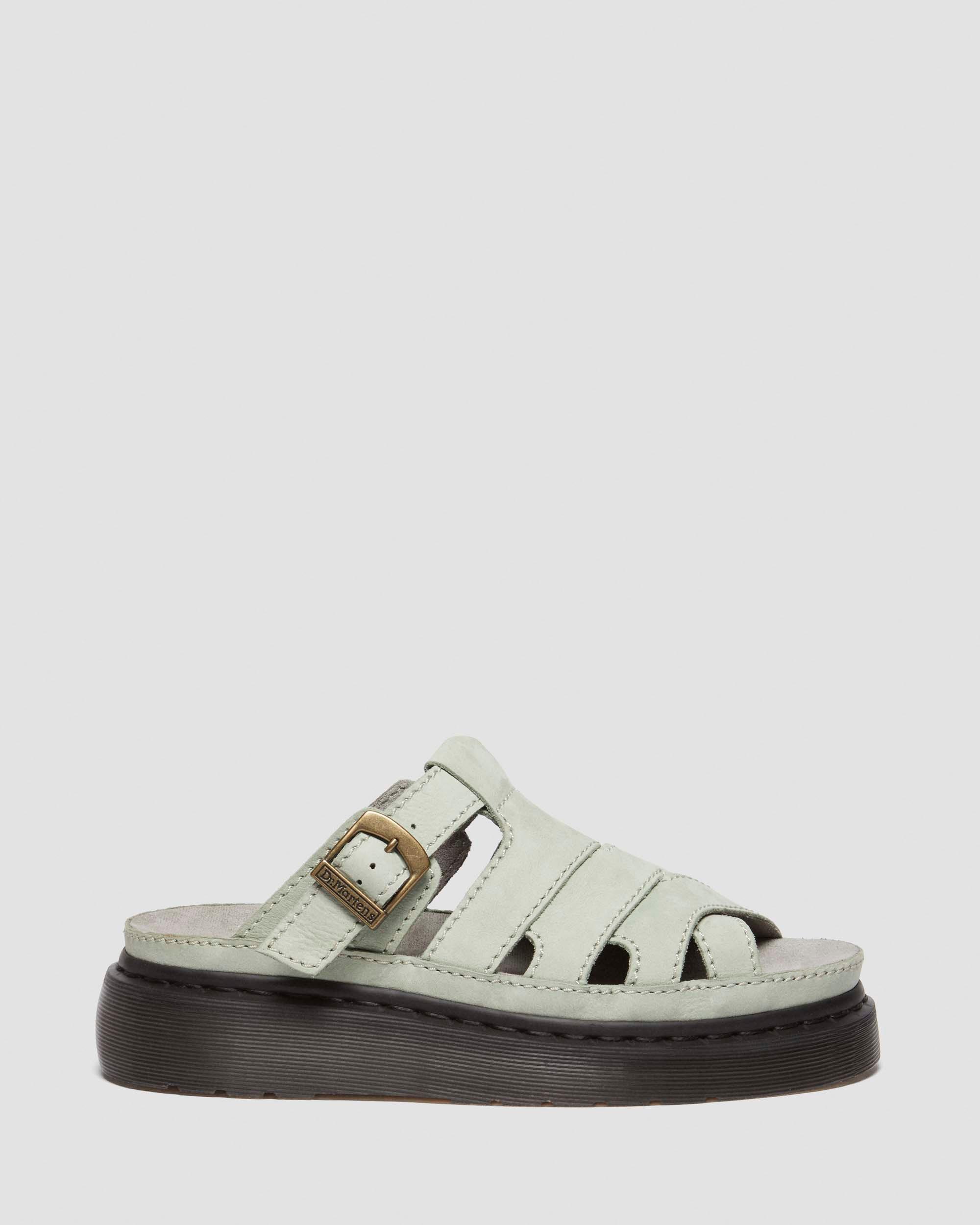 Maxxy Slide Buttersoft leather sandals in Sage Green