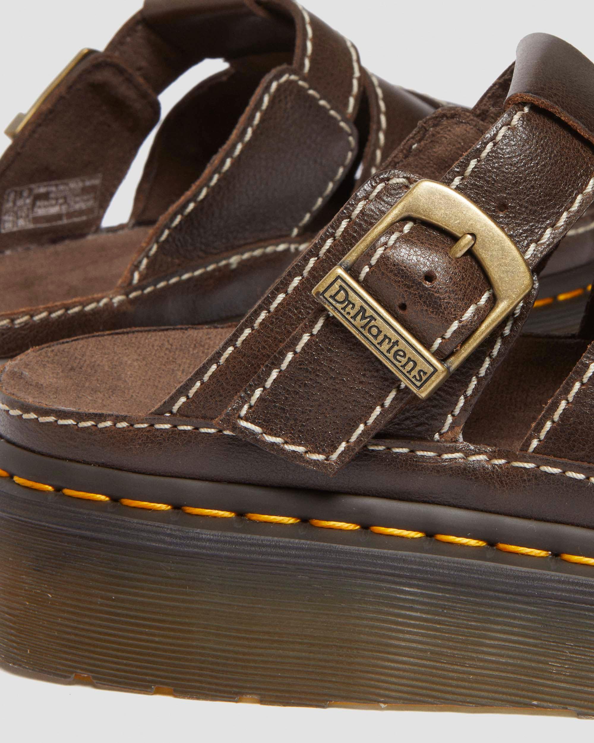 Maxxy Slide  AR Rogue leather sandals in Brown