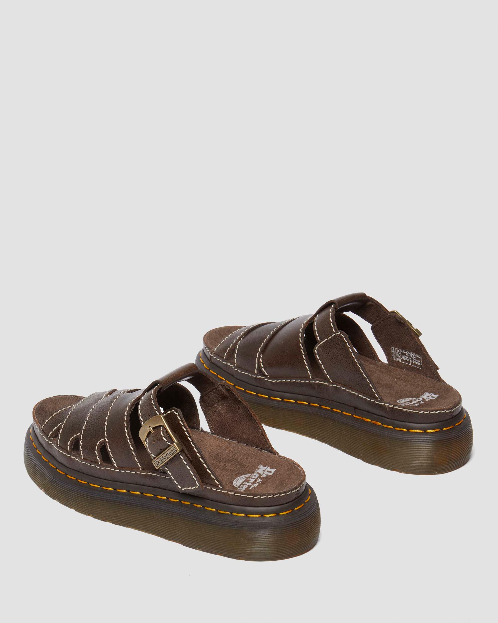Maxxy Slide  AR Rogue leather sandals in Brown