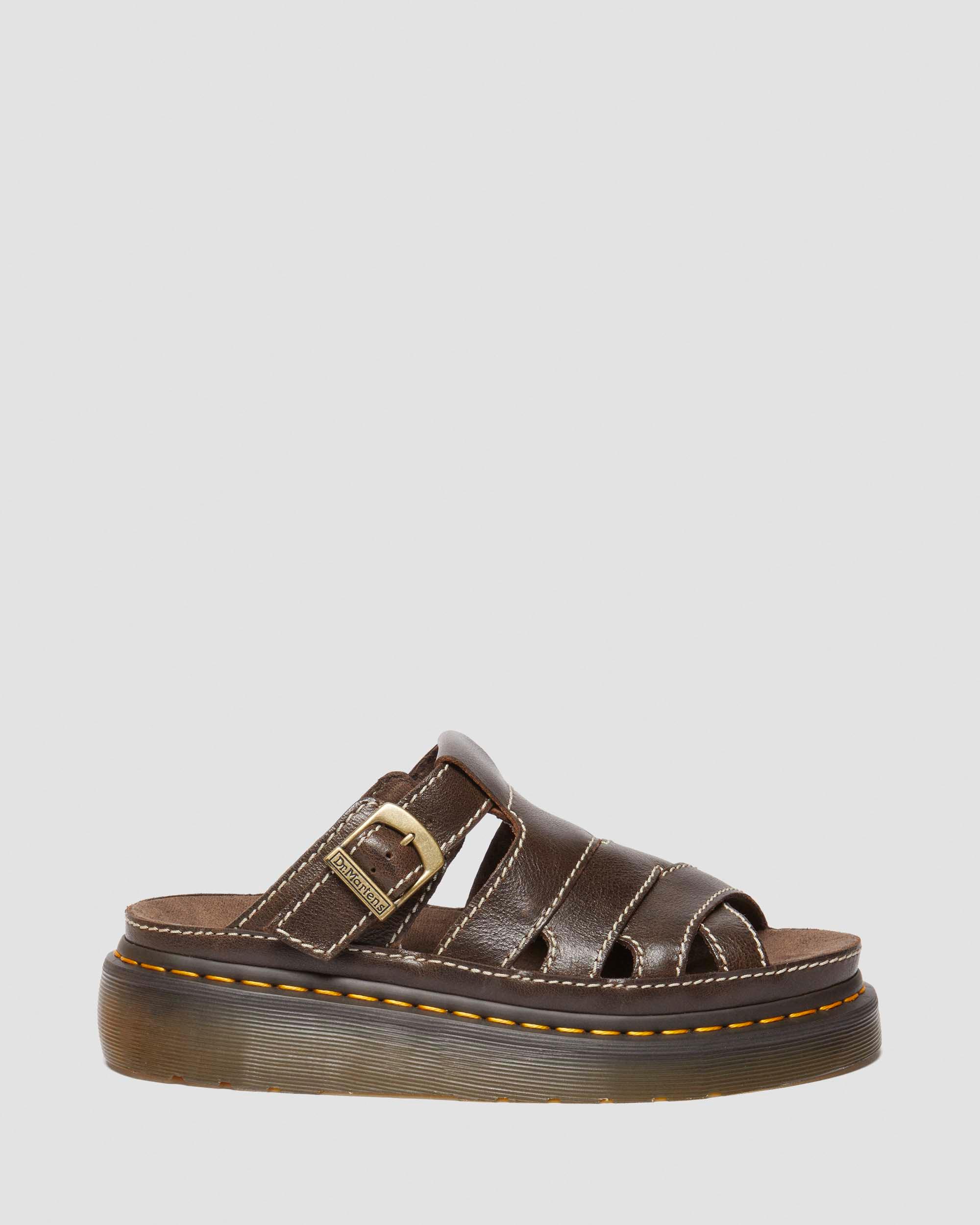 Maxxy Slide  AR Rogue leather sandals in Brown